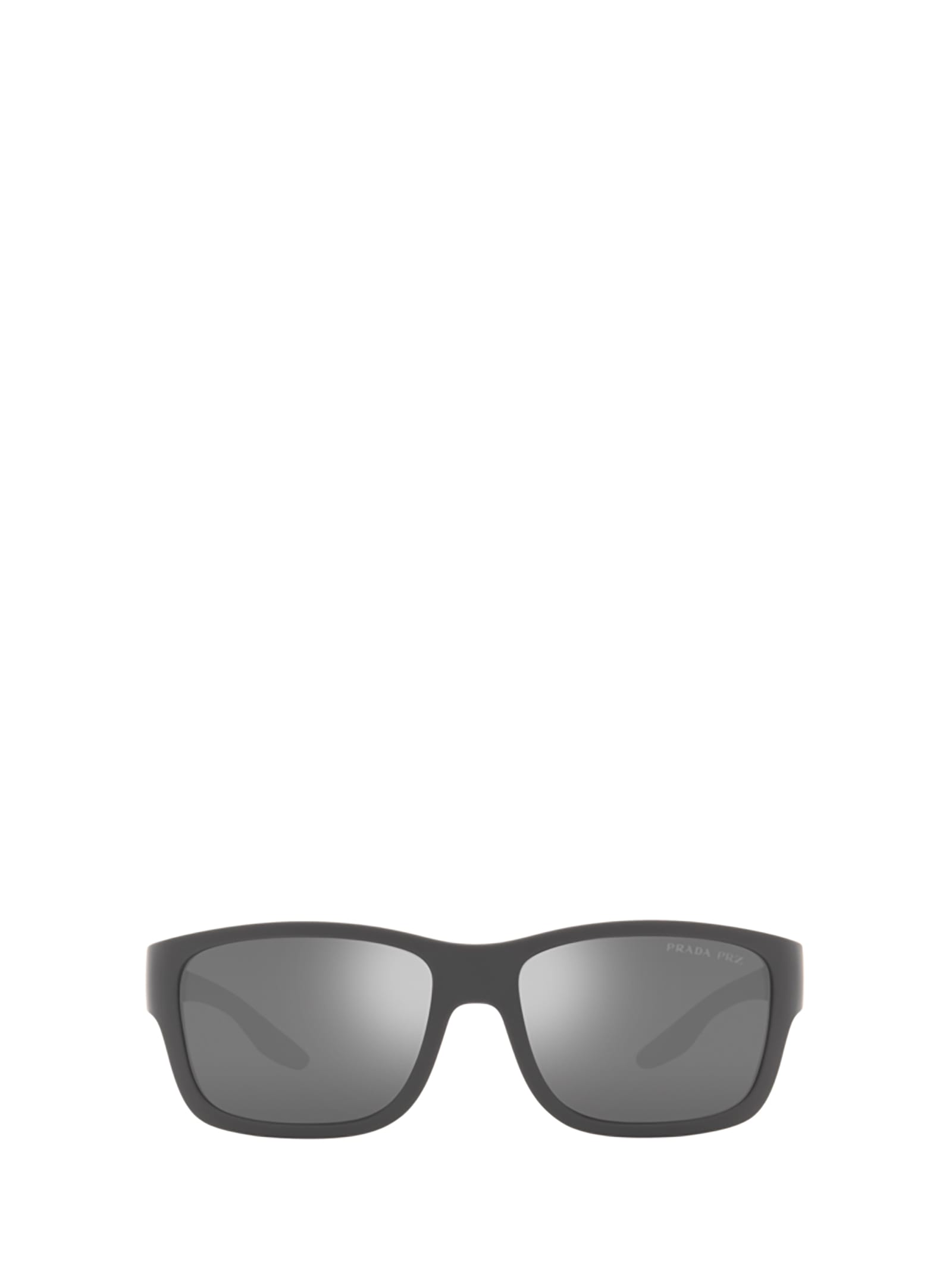 Prada Ps 01ws Grey Rubber Sunglasses In Grey