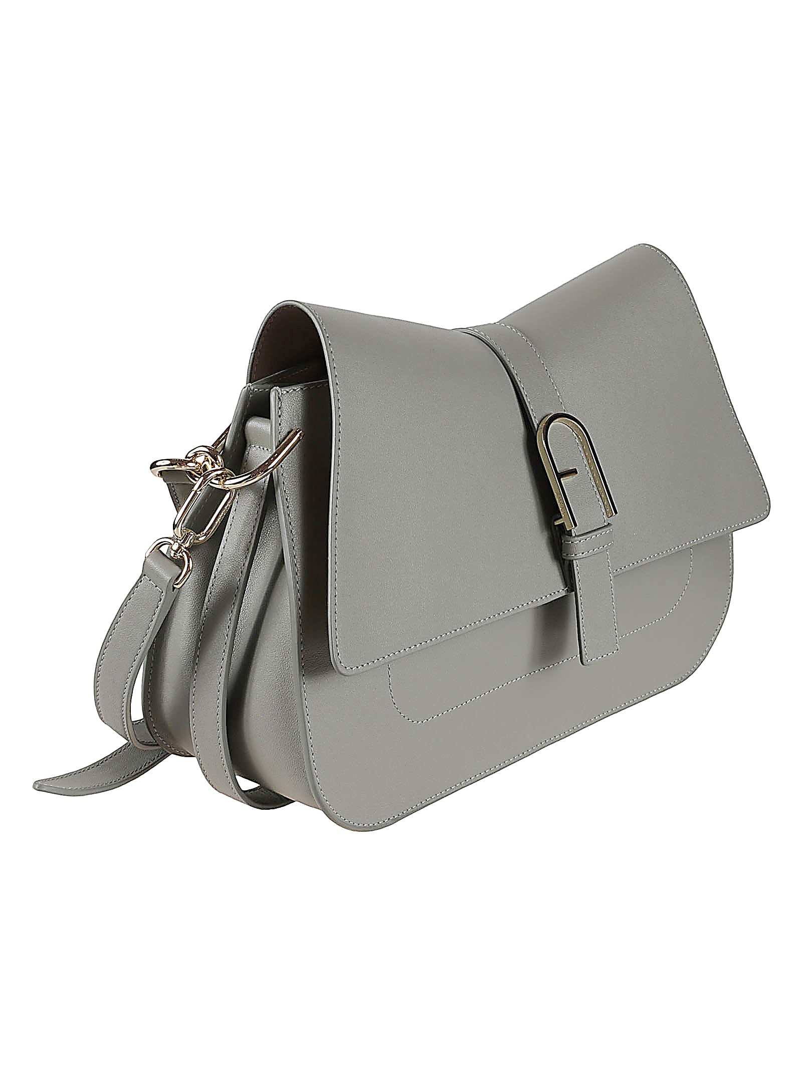 Shop Furla Flow Shoulder Bag In Agave