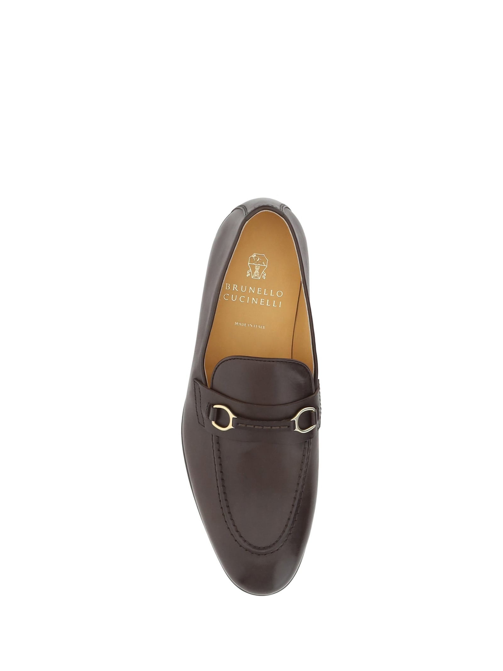 Brunello Cucinelli Mens Dark Brown Horsebit-embellished Leather Loafers Eur 44 / 10 Uk In C2808