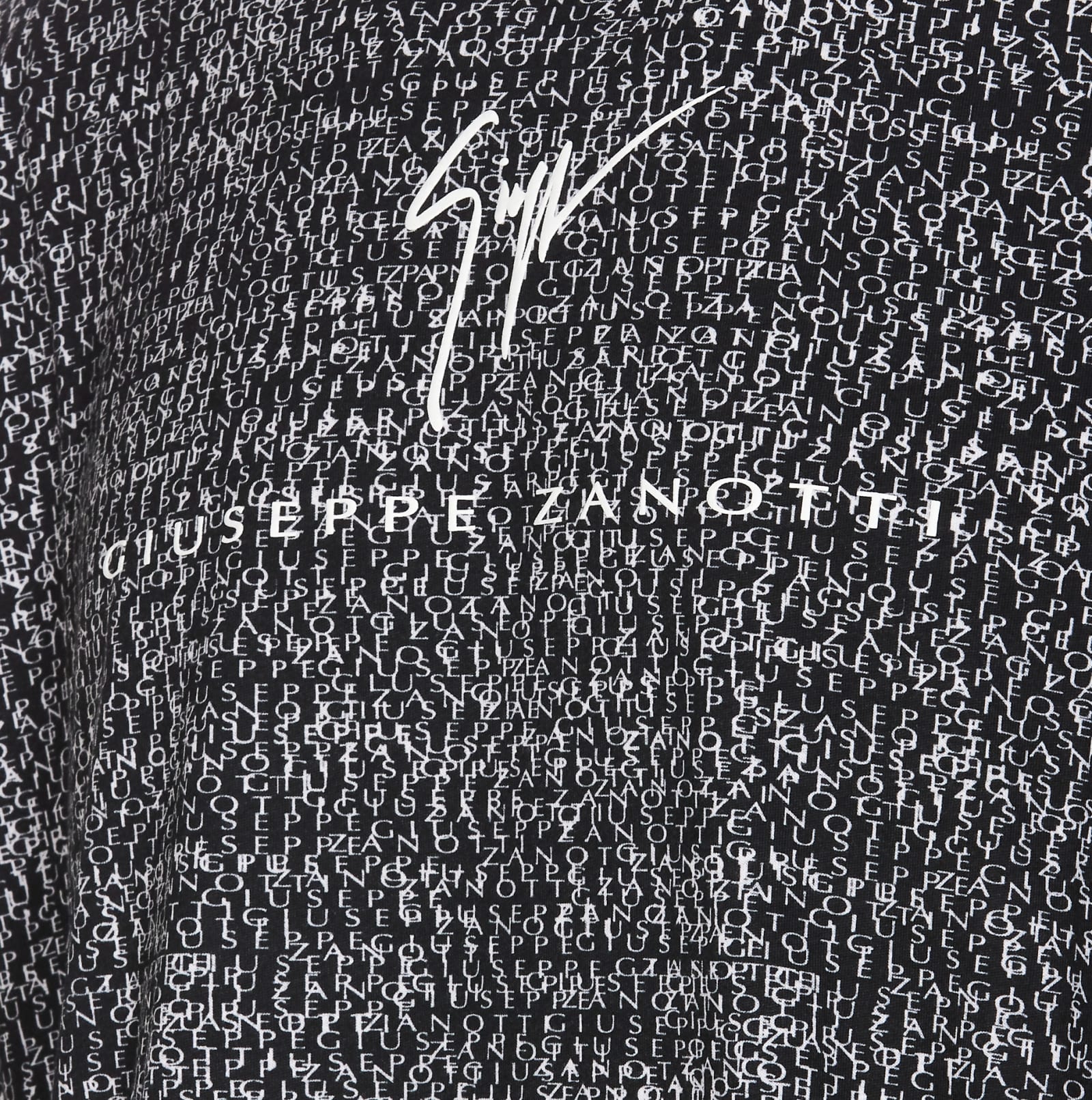 Shop Giuseppe Zanotti Lr-56 Logo T-shirt In Grey