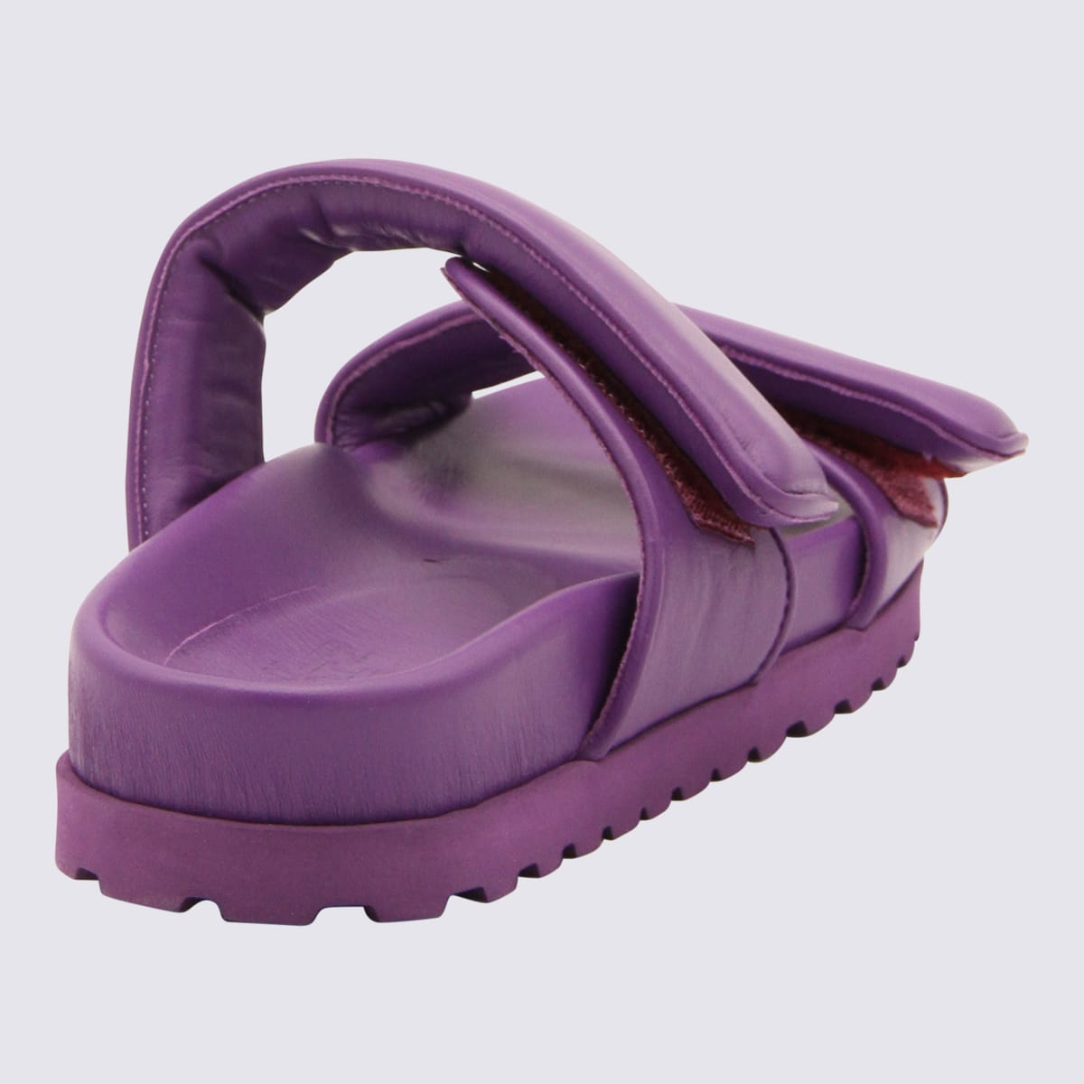 Shop Gia X Pernille Teisbaek Purple Leather Sandals