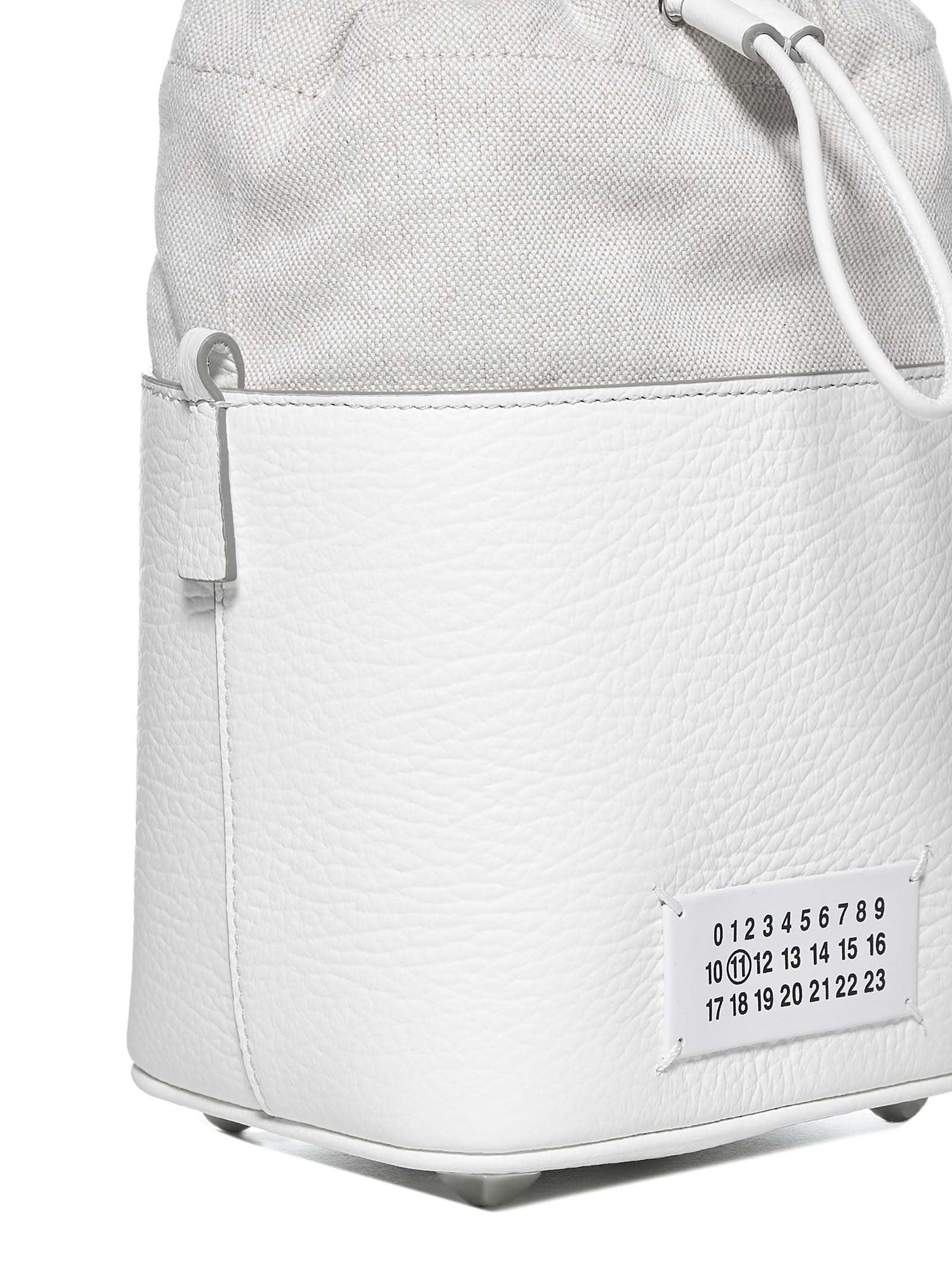 Shop Maison Margiela Shoulder Bag In White