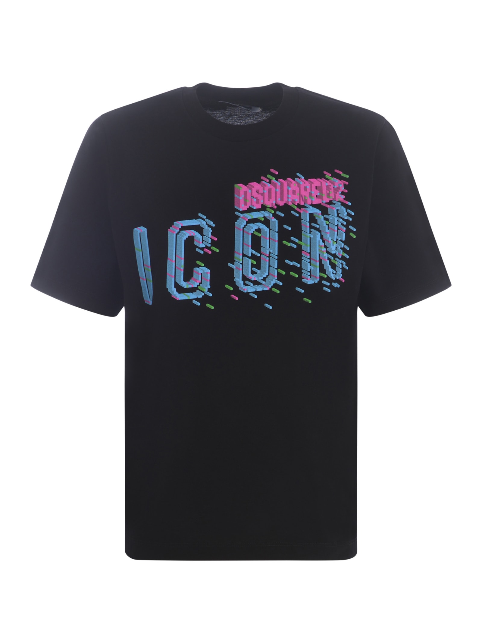 Shop Dsquared2 T-shirt  Icon In Cotton In Black