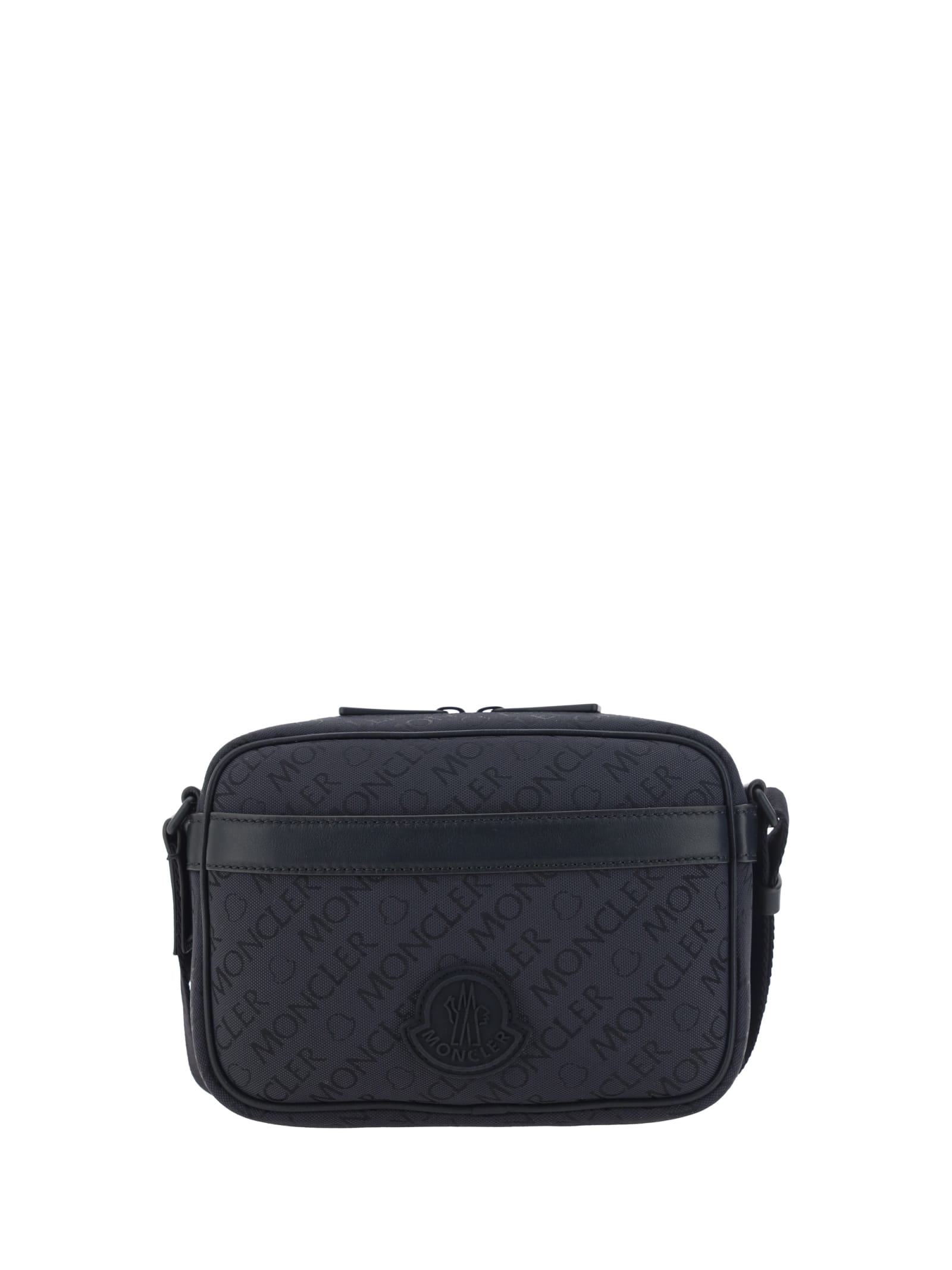Shop Moncler Tech Crossbody Bag In Black
