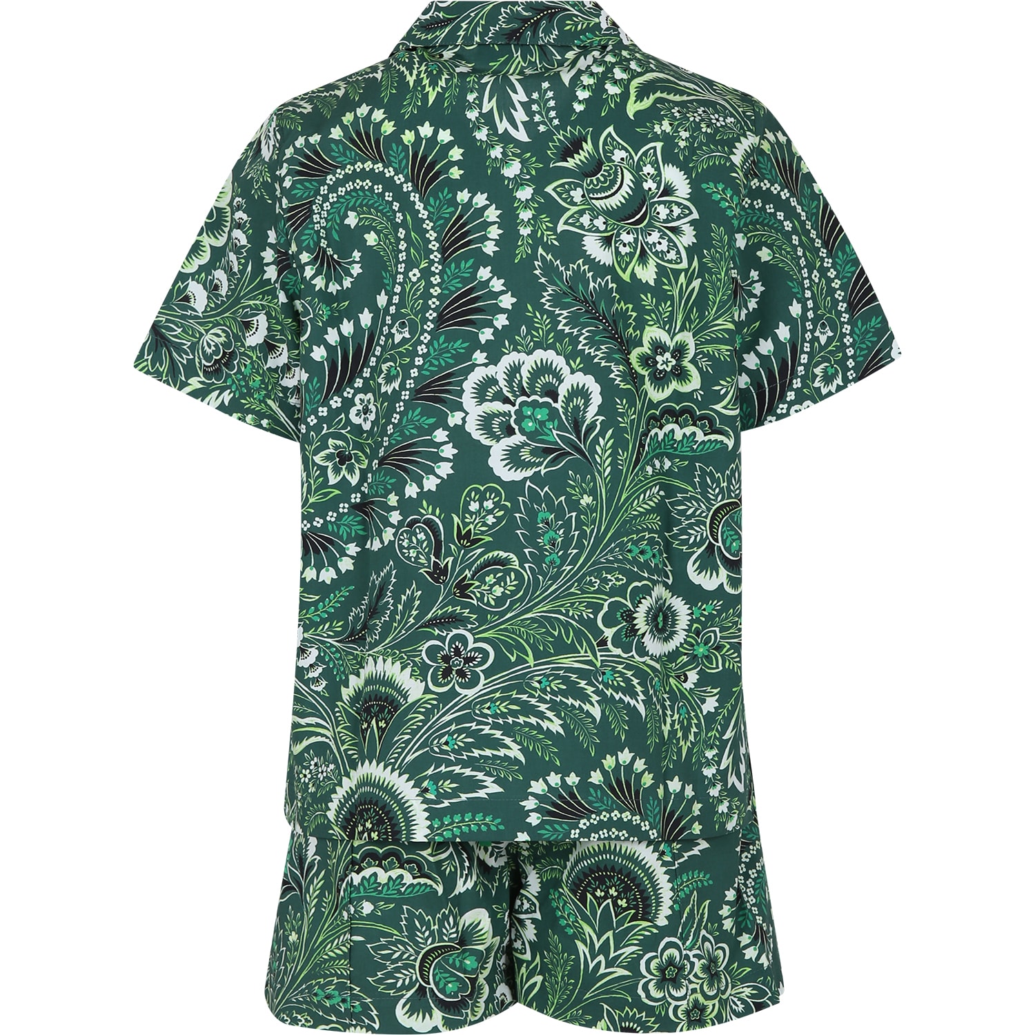 Shop Etro Green Suit For Boy With Paisley Pattern