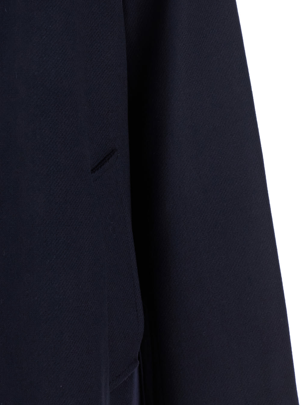 Sunflower Blue Coat With Classic Collar And Wide Sleeves In Wool Blend Man In Blue