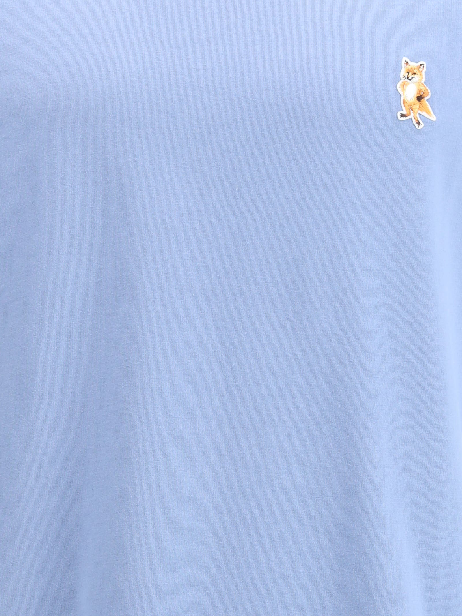 Maison Kitsuné Standing Fox T-shirt In Blue