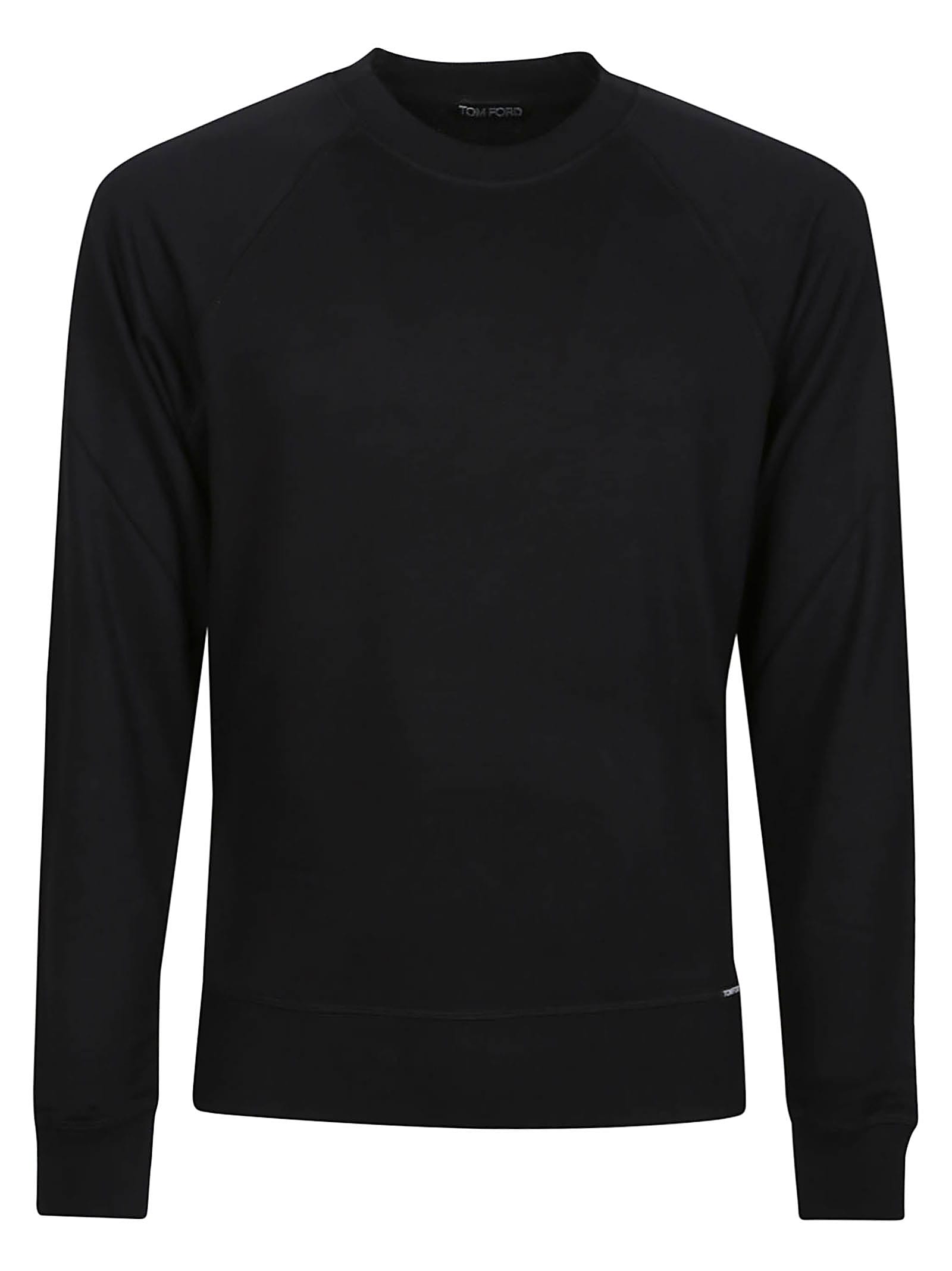 Shop Tom Ford Long Sleeve Sweater In Black