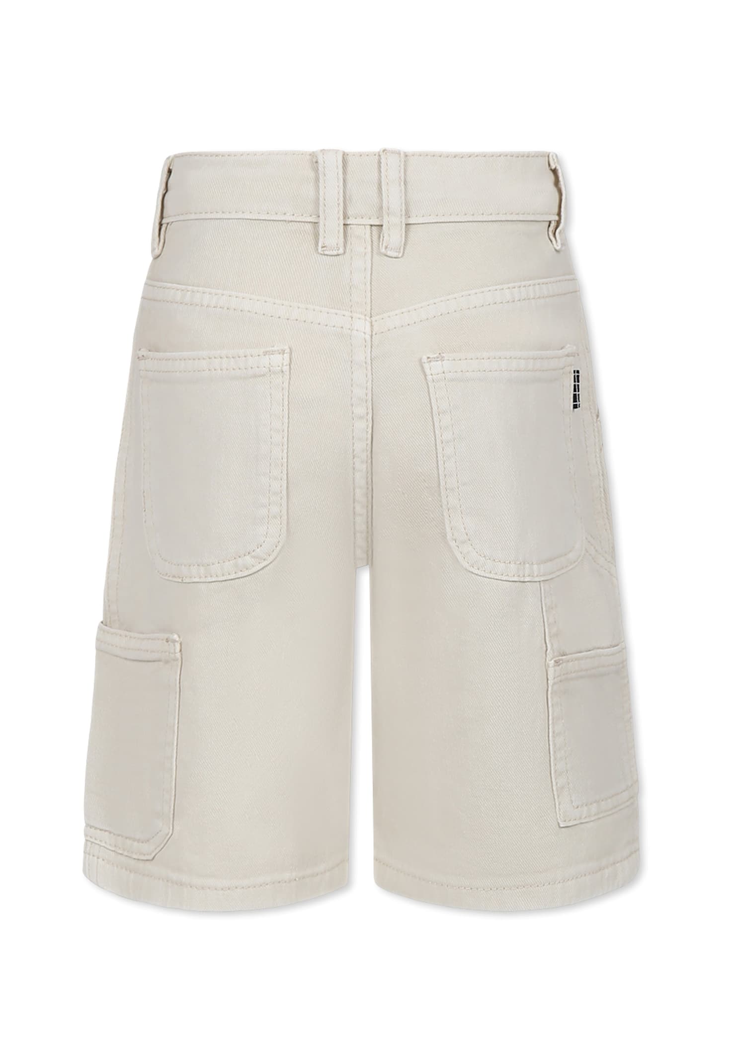 Molo Ivory Shorts For Boy In Ivory