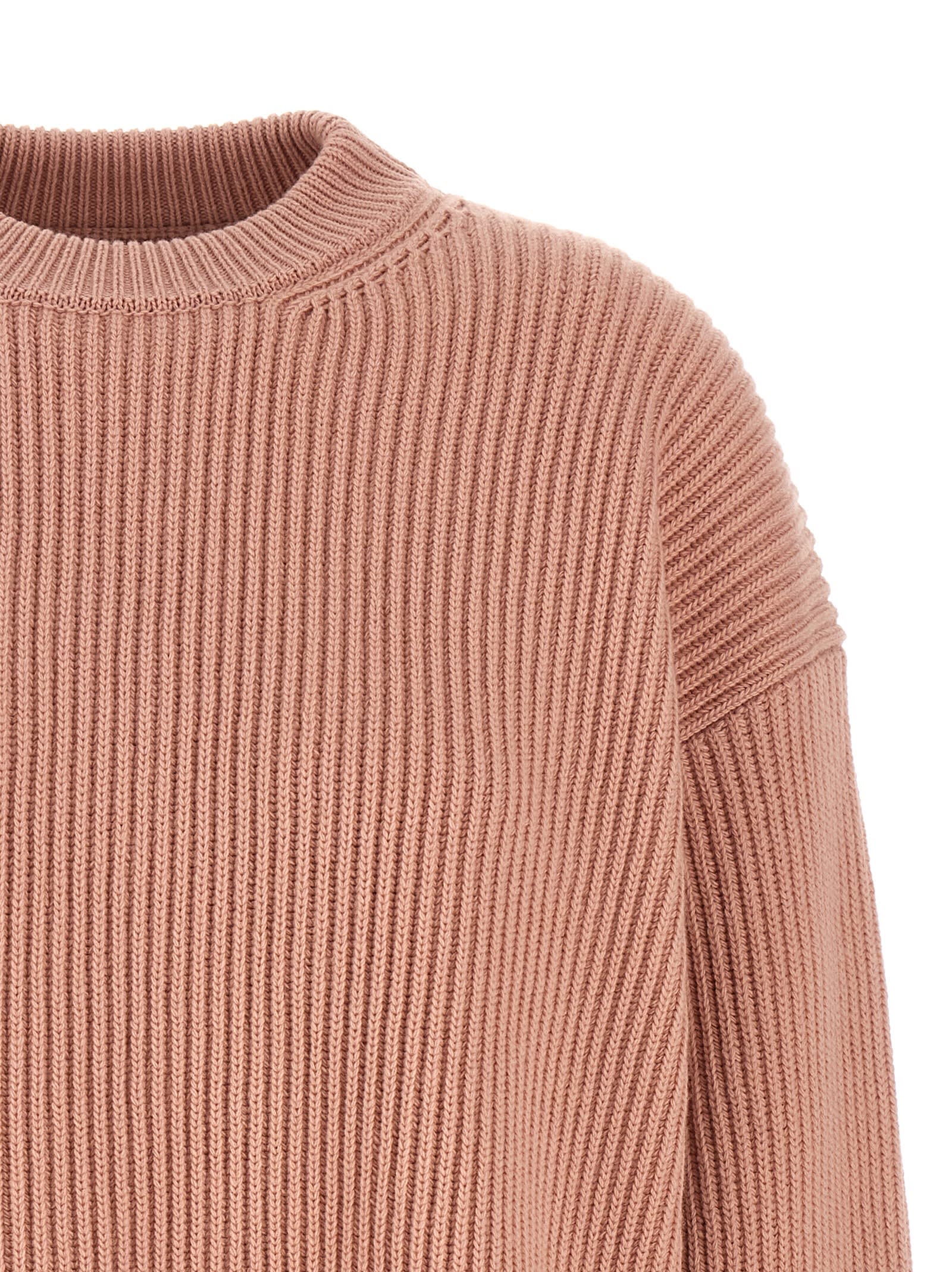 Jil Sander Crewneck Sweater Sweaters And Cardigans Pink In Orange