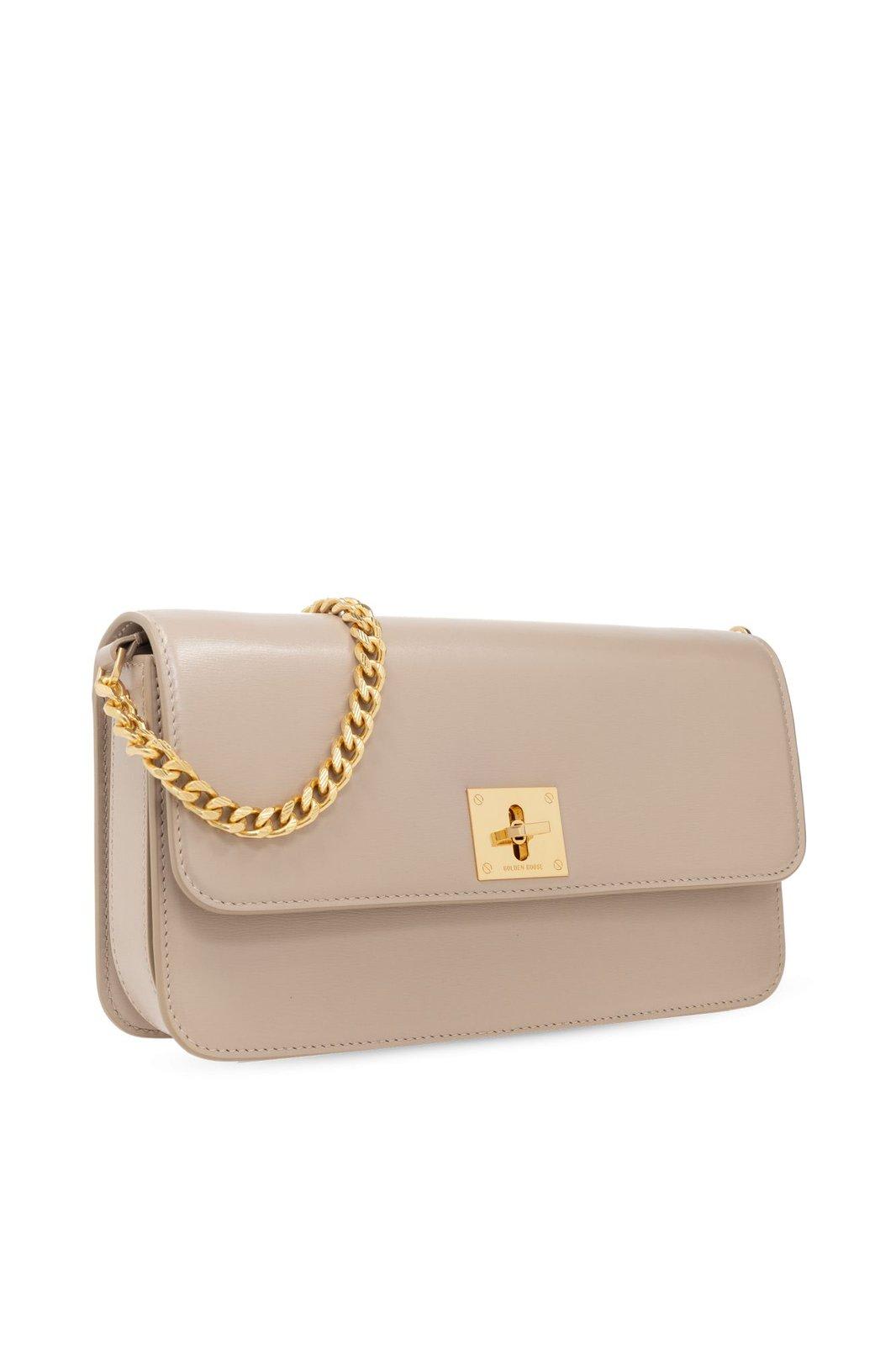 Shop Golden Goose Chain-linked Shoulder Bag In Blush Pink