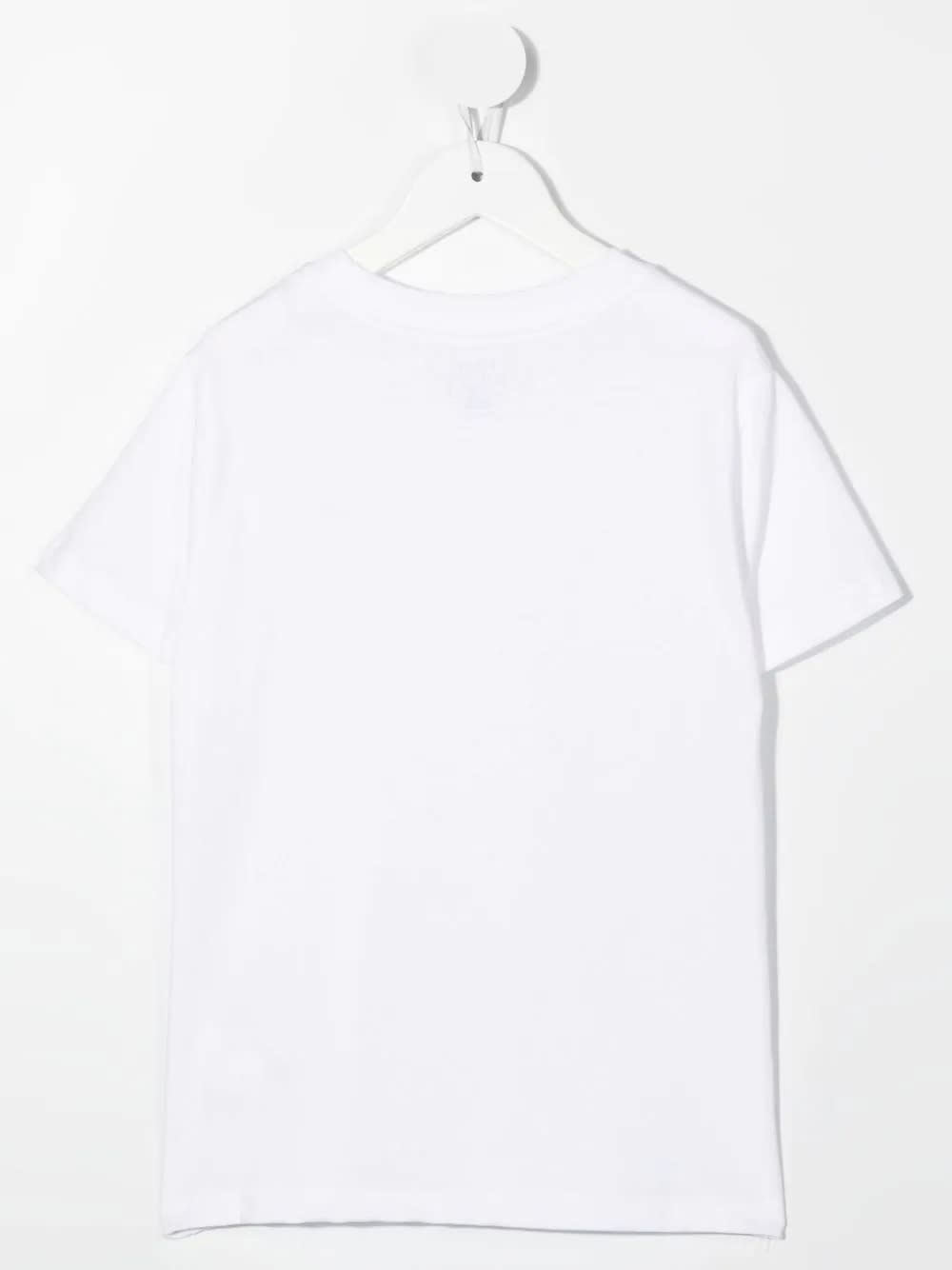 Shop Ralph Lauren White T-shirt With Navy Blue Pony In Bianco