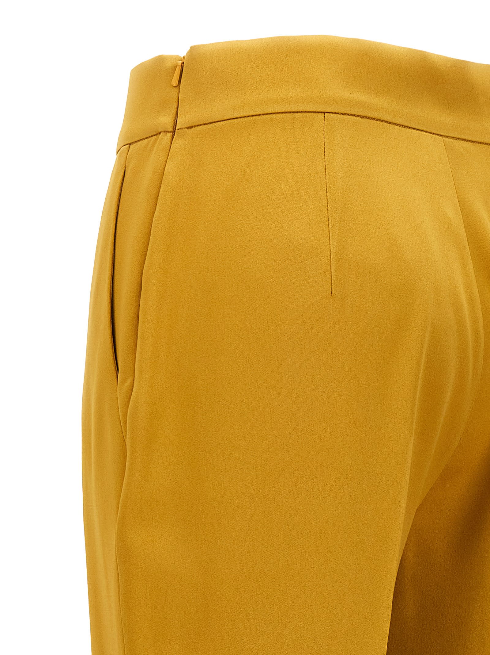 Shop Max Mara Deserto Pants In Yellow