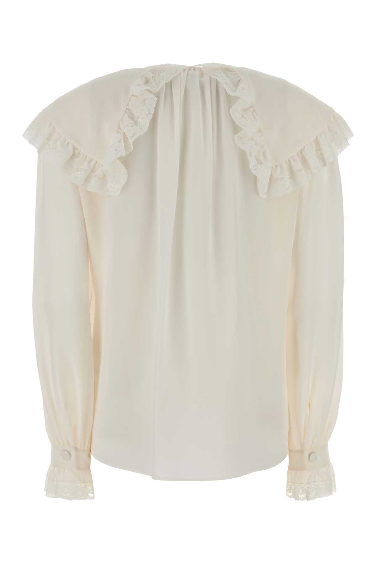 Chloé White Silk Shirt In White