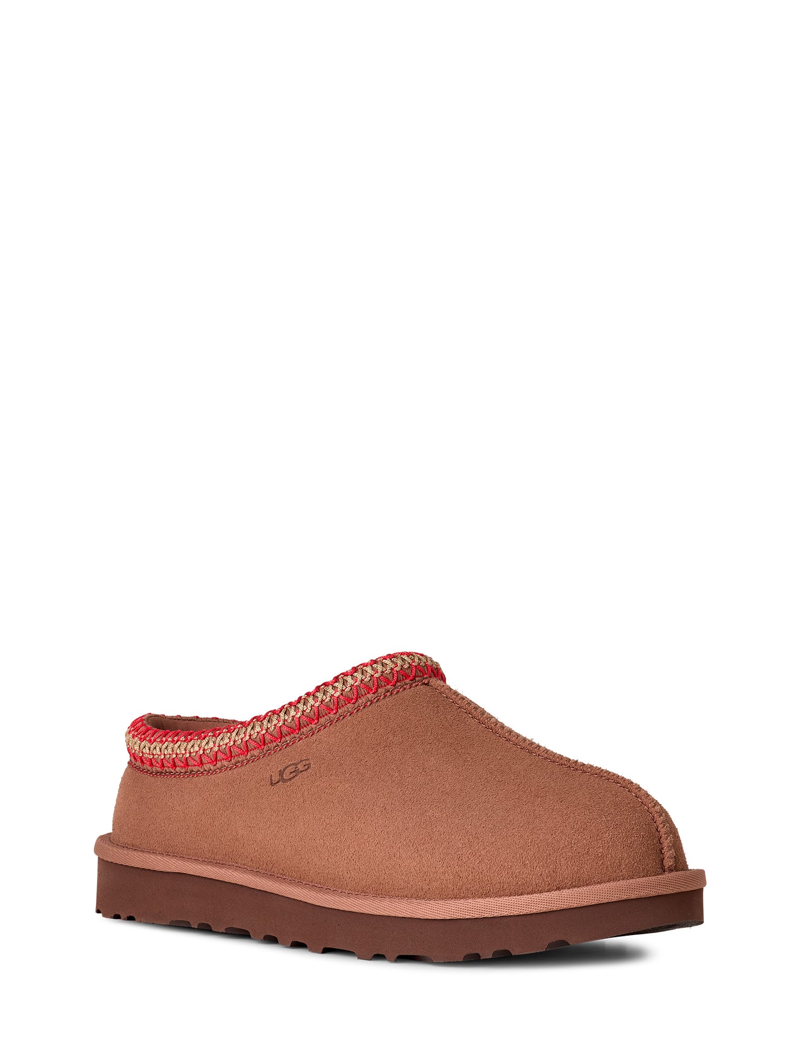 Ugg Tasman Ii Braided-trim Sheepskin Slippers In Brown