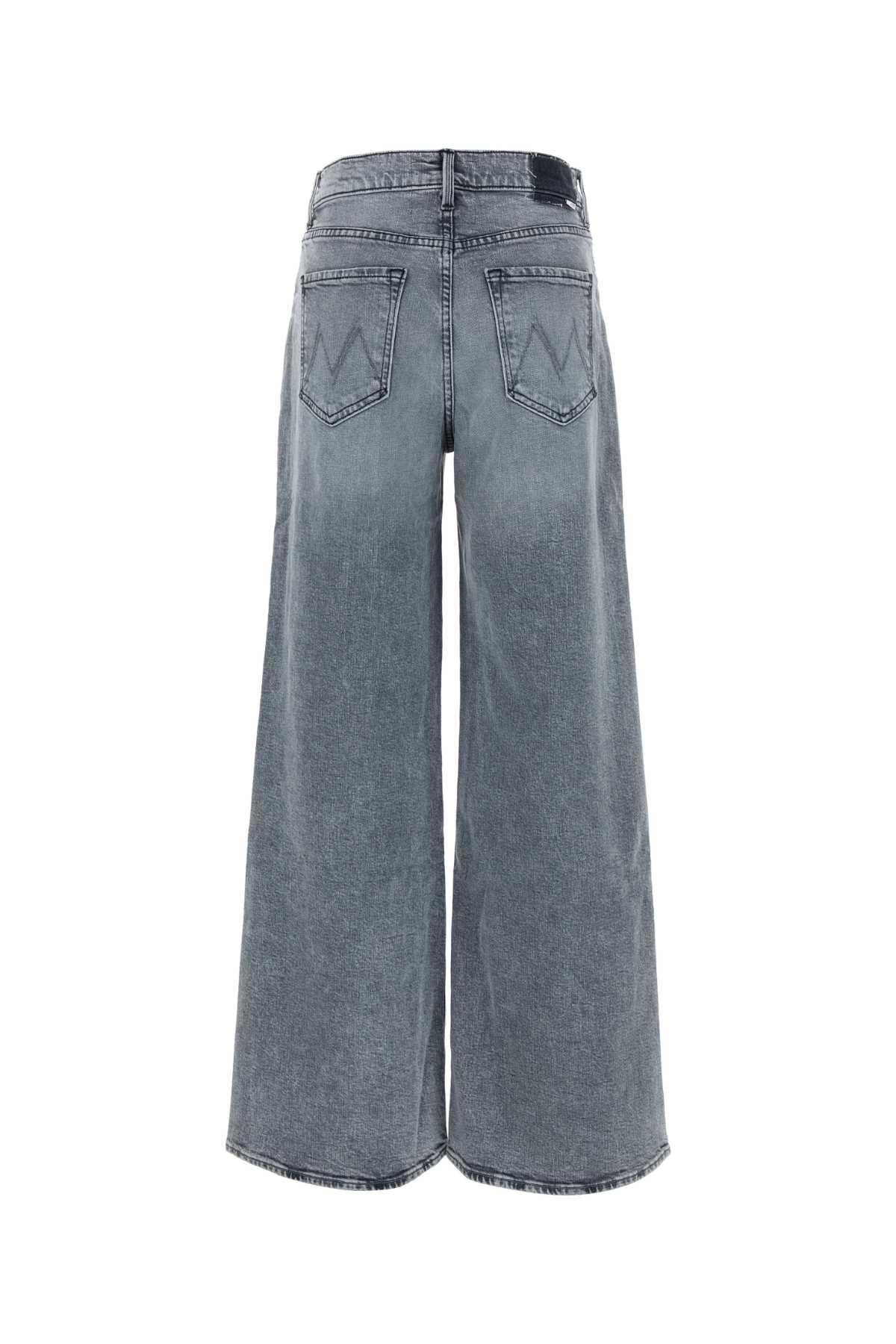 Mother Grey Stretch Denim The Ditcher Jeans In Multi