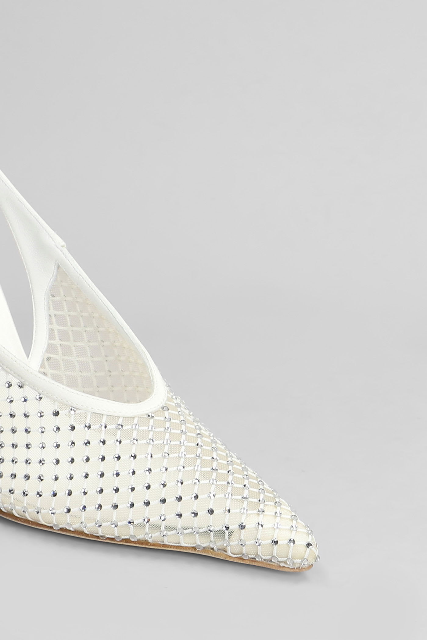 Jimmy Choo Isa 985 Pumps In White Leather In White