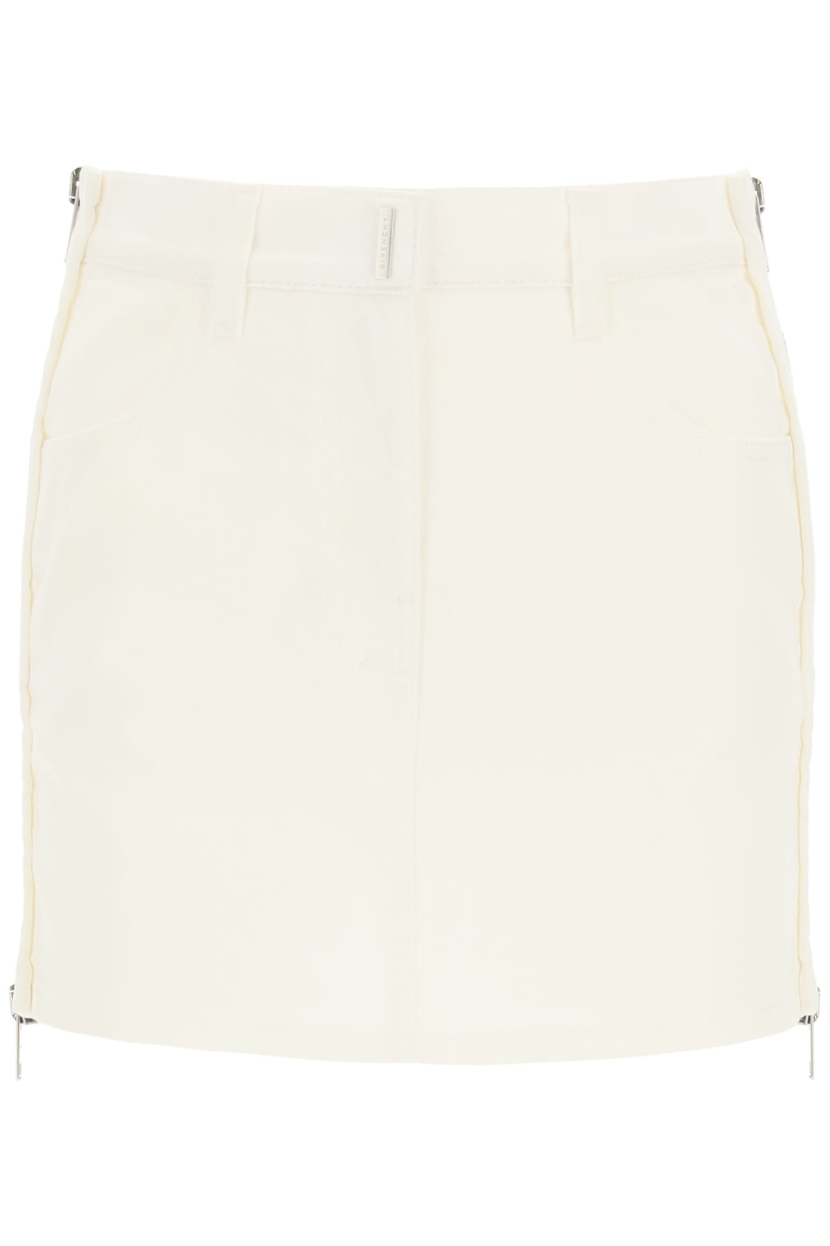 Givenchy Denim Mini Skirt With Zip