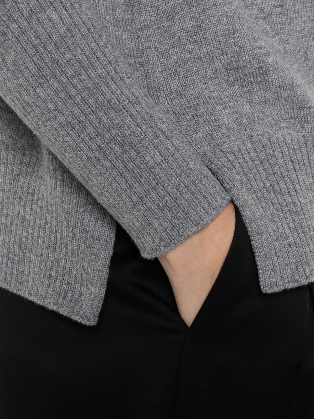 Base Wool Crewneck Sweater In Gray