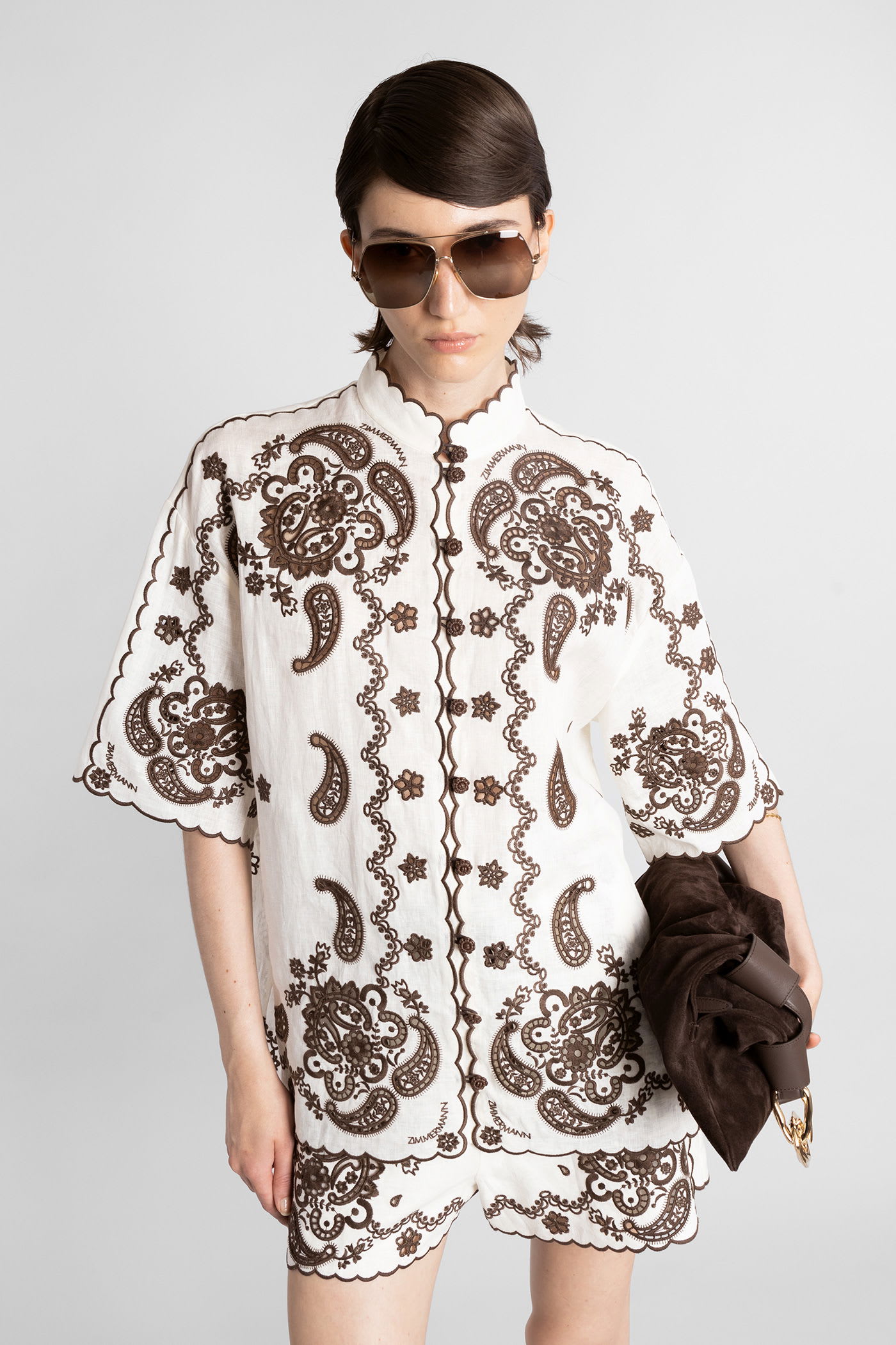 Shirt In Beige Linen