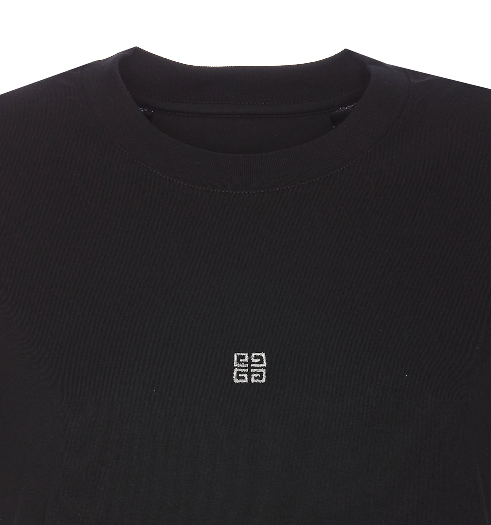 Shop Givenchy 4g Logo T-shirt In Black