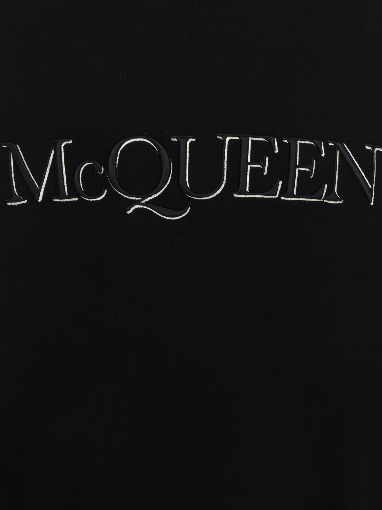 Alexander Mcqueen Wool Knit Sweater In Black
