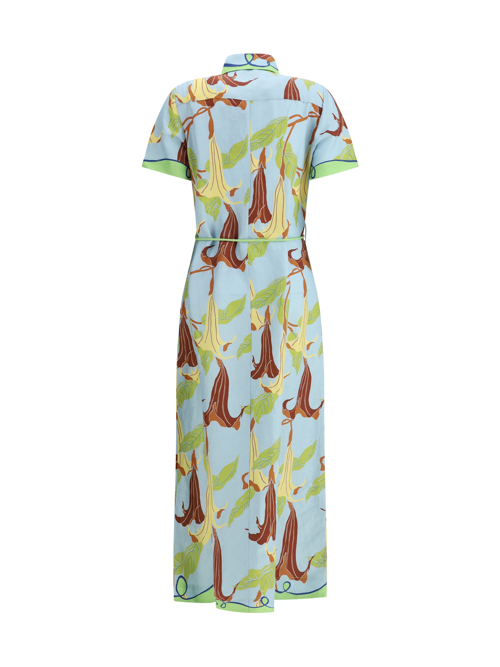 Shop Alemais Rafaela Chemisier Dress In Multi