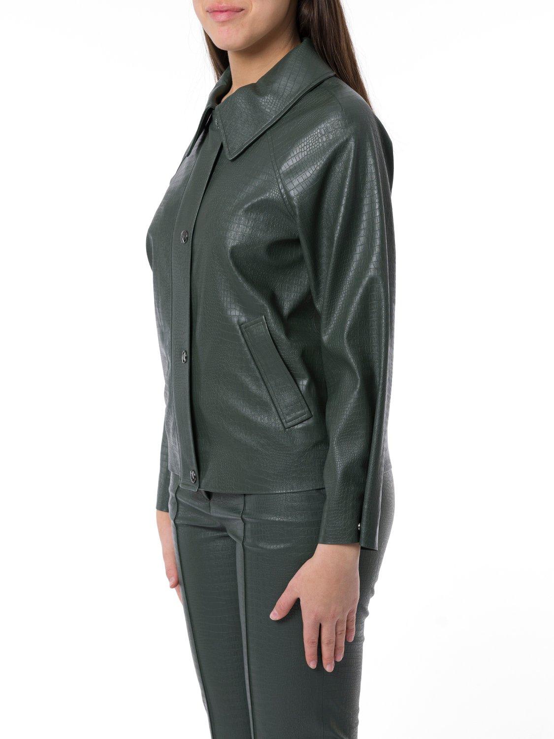Shop Max Mara Buttoned Long-sleeved Jacket In Forest