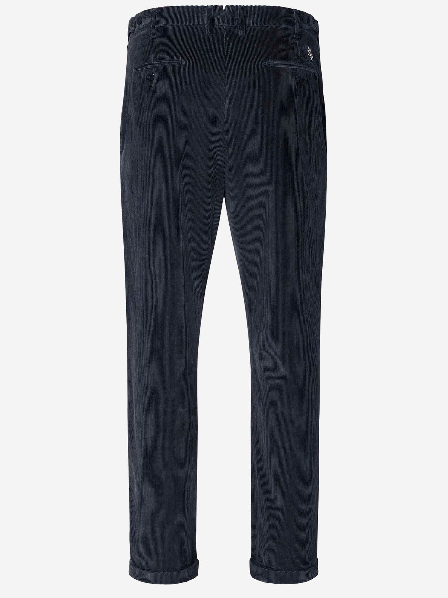 Jacob Cohen Stretch Cotton Blend Trousers In Black