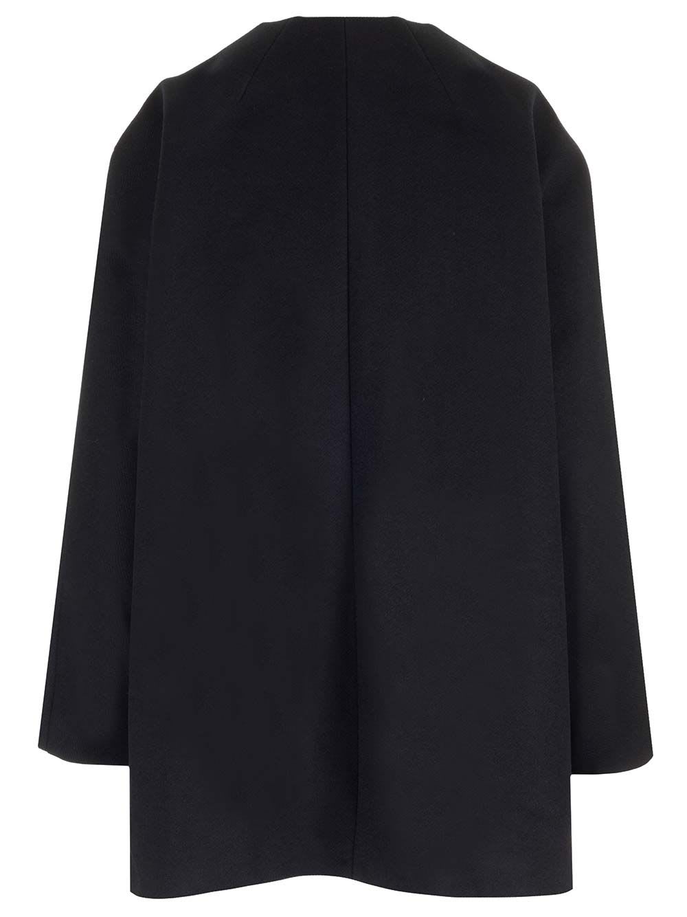 Shop Theory Recycled Wool Coat In Blue