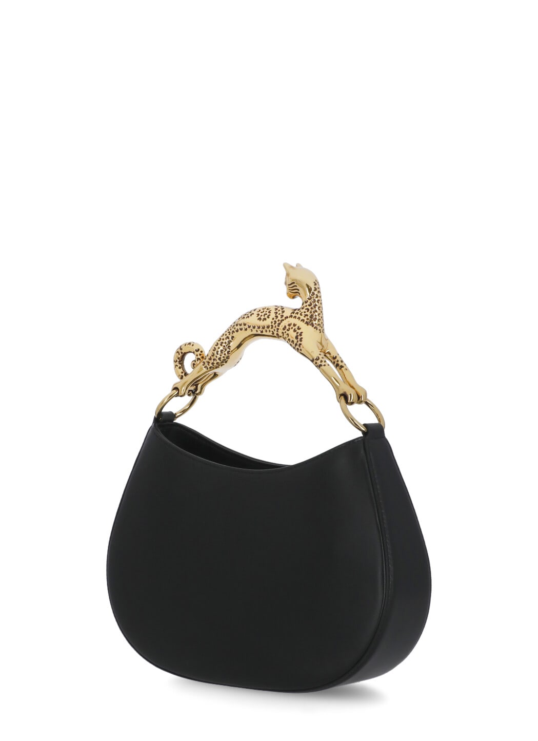 Shop Lanvin Hobo Cat Bag In Black