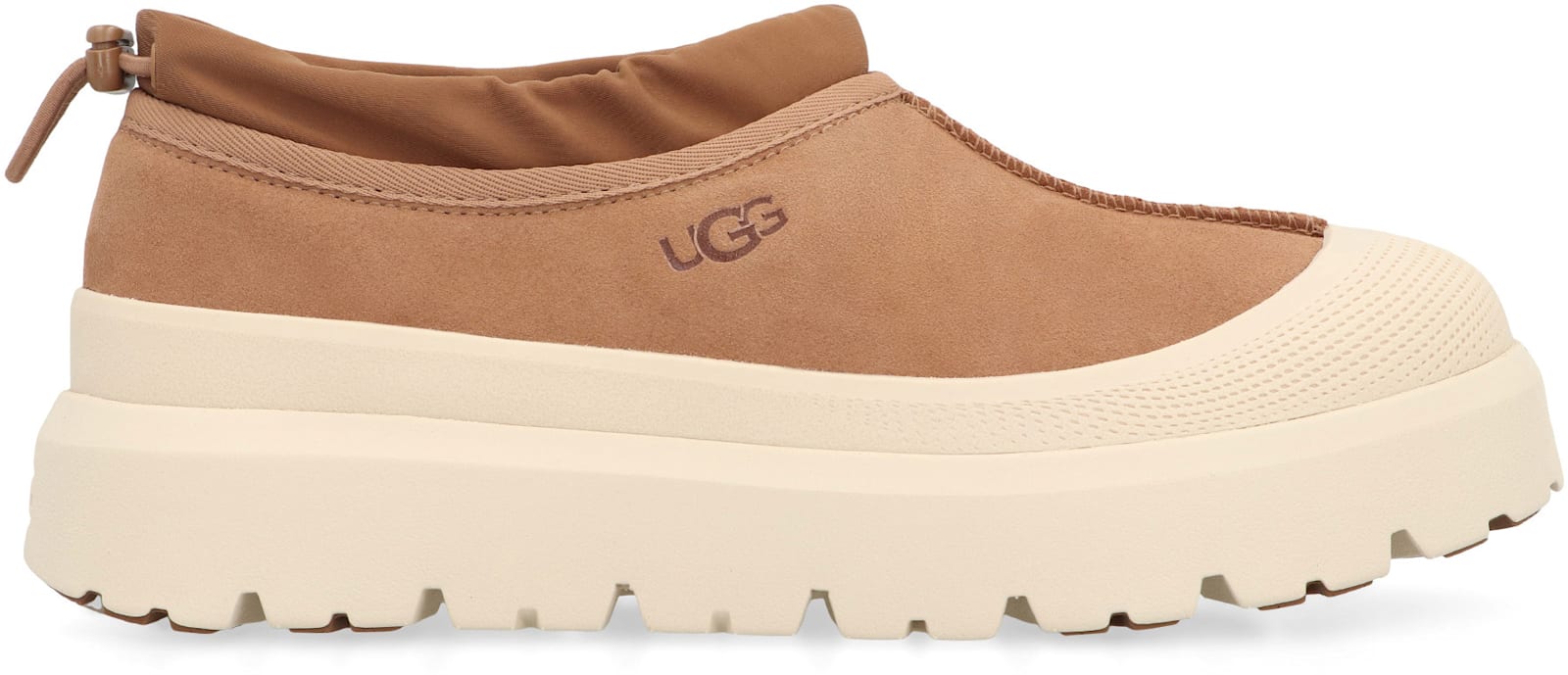 Ugg Tasman Weather Hybrid Chestnut Whitecap Slipper In Brown