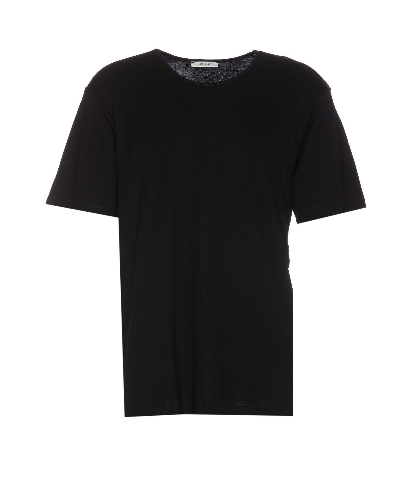 Lemaire Relaxed Fit Crewneck T-shirt In Black