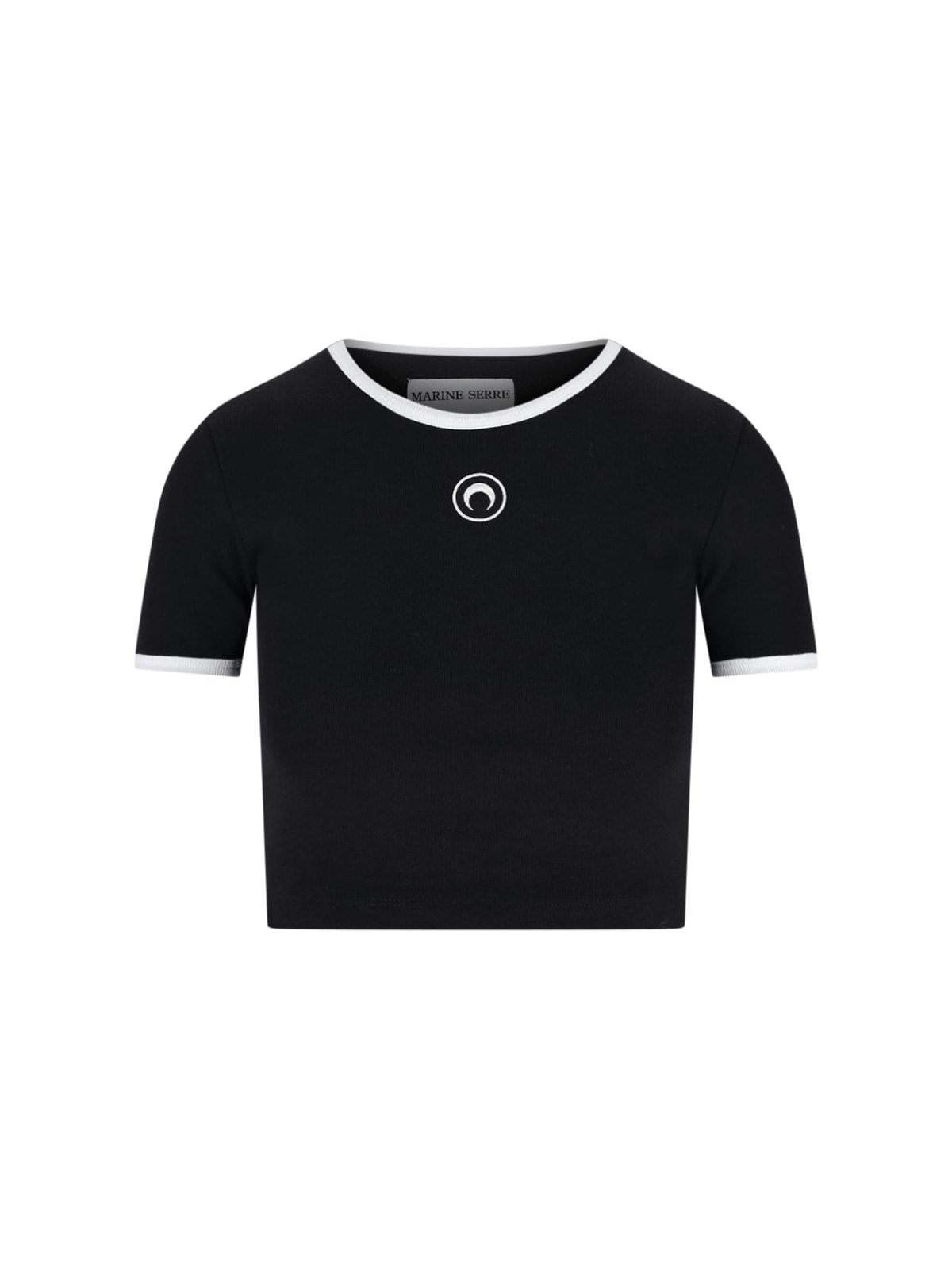 Marine Serre Moon T-shirt In Black