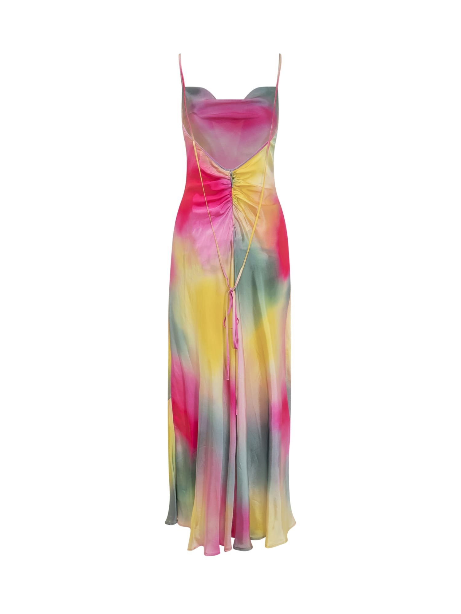 Shop Msgm Dress In Multicolor