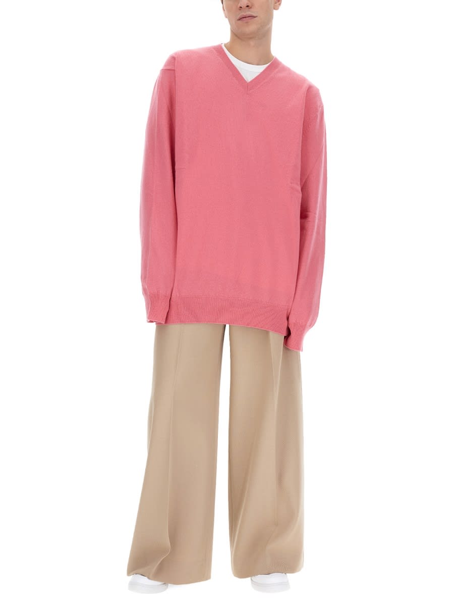 Shop Comme Des Garçons Shirt Wool Jersey. In Pink