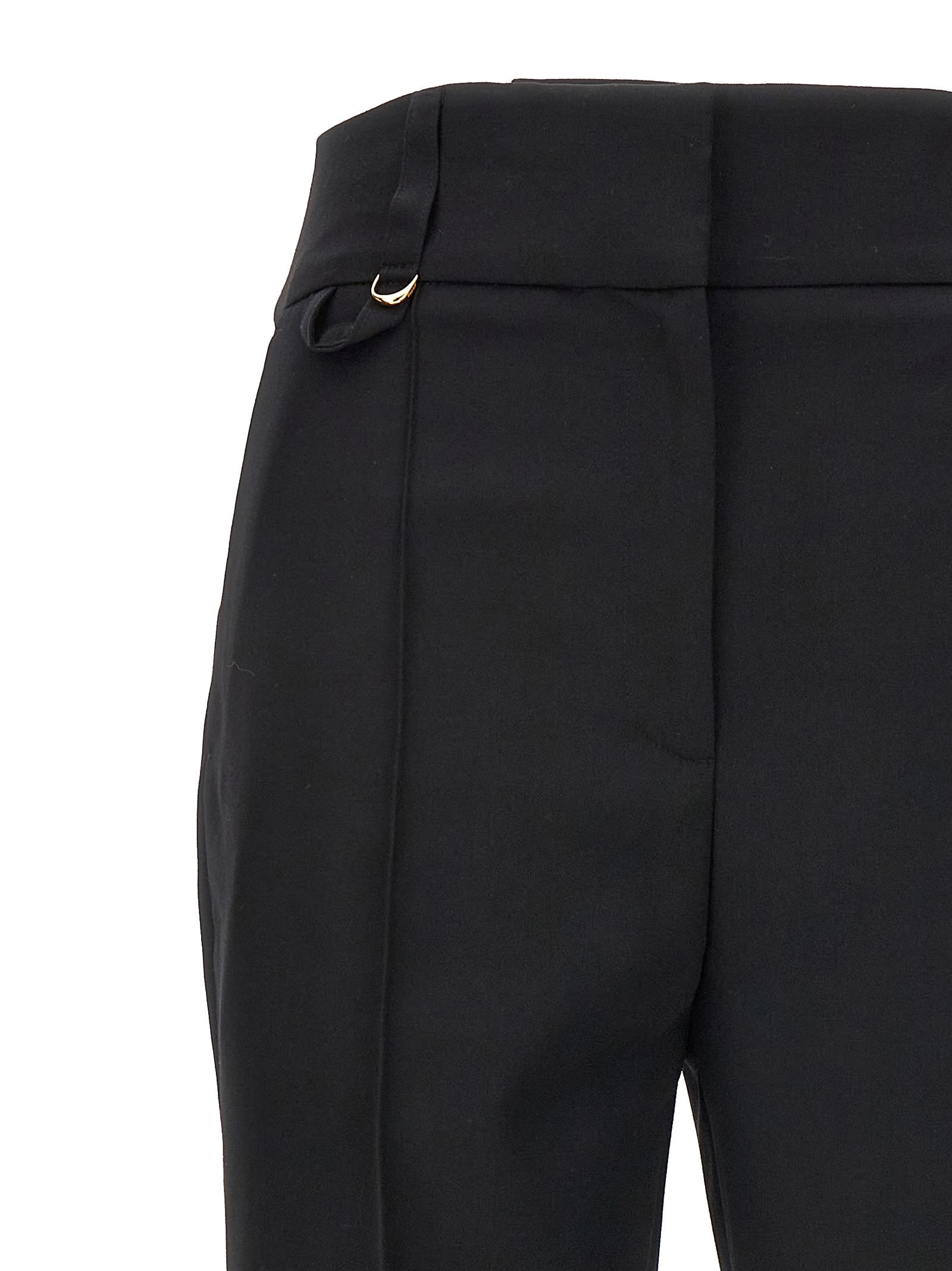 Shop Jacquemus Le Pantalon Court Pants In Black