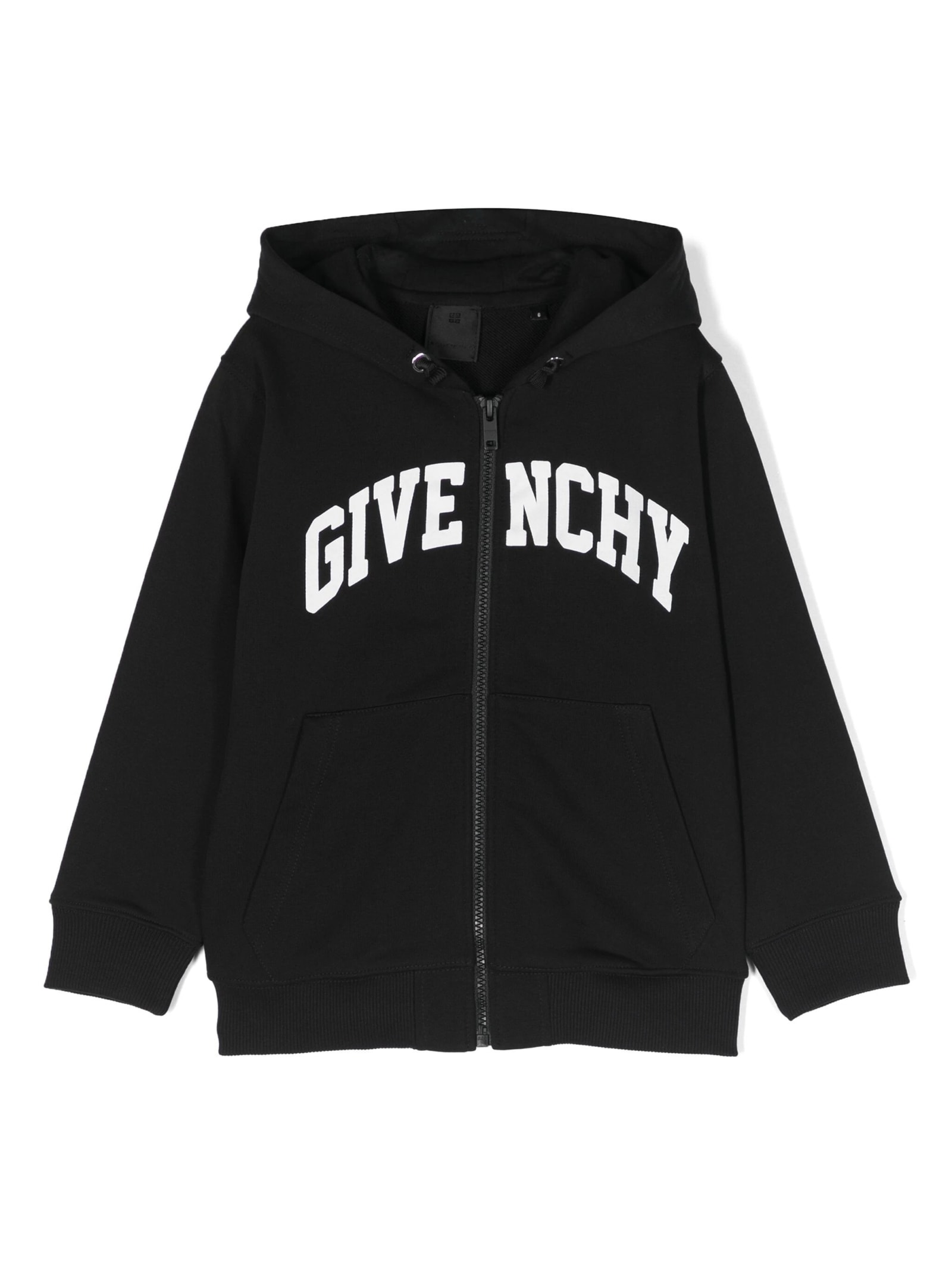 Shop Givenchy Black  Zip-up Hoodie