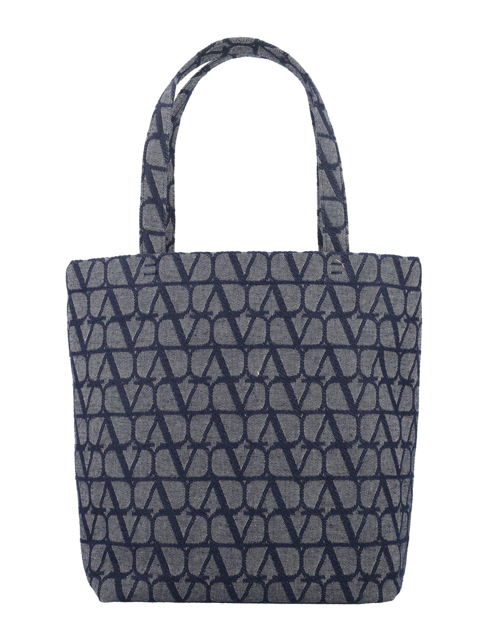 Shop Valentino Toile Iconographe Shopping Bag In Blue