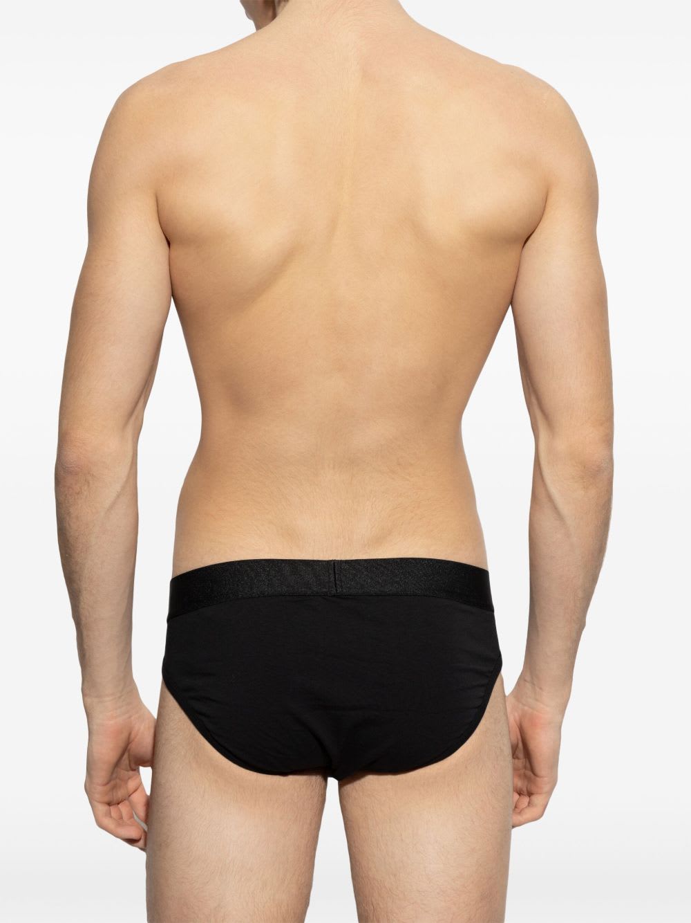Dsquared2 Logo-waistband Briefs In Black