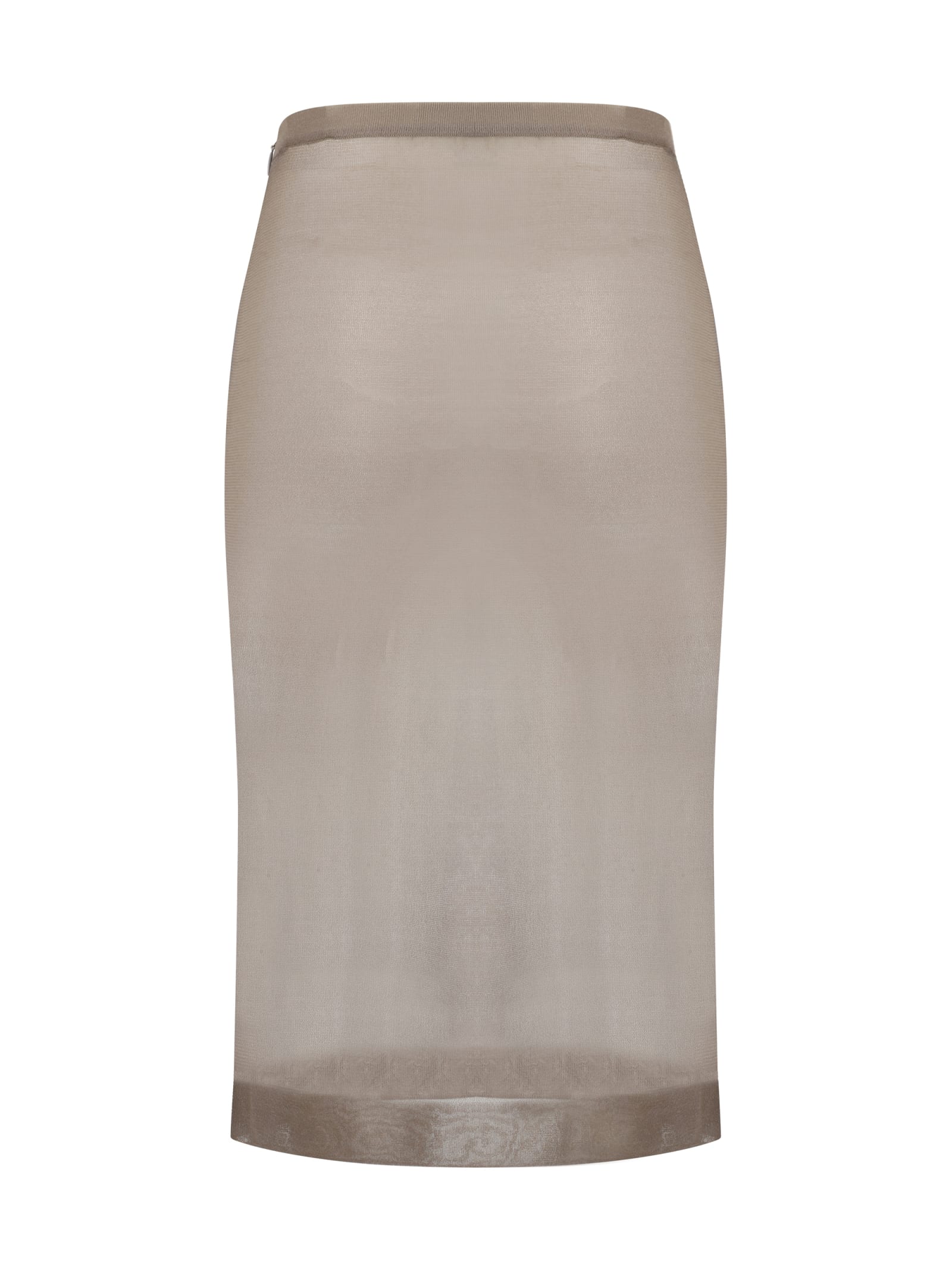 Shop Saint Laurent Skirt In Beige