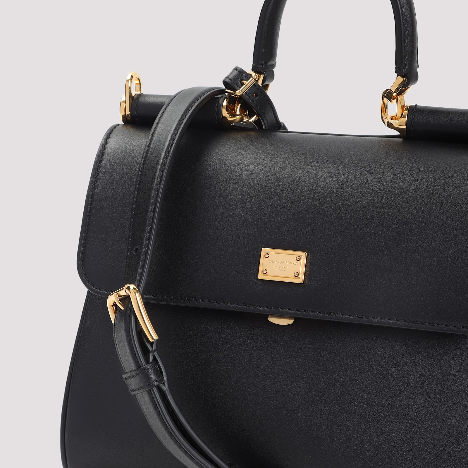 Dolce & Gabbana Sicily Soft Handbag In Black