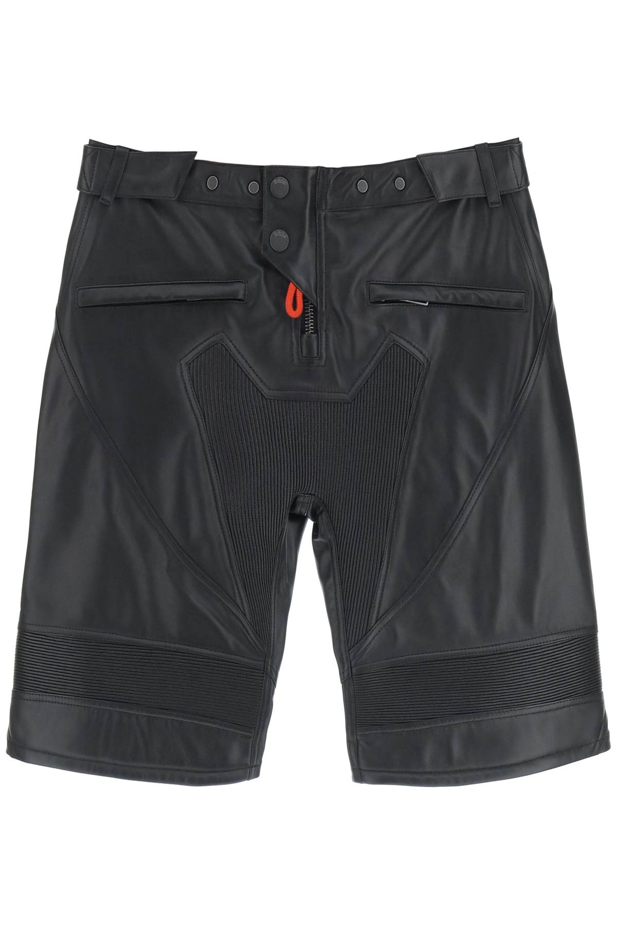 032c Leather Biker Shorts