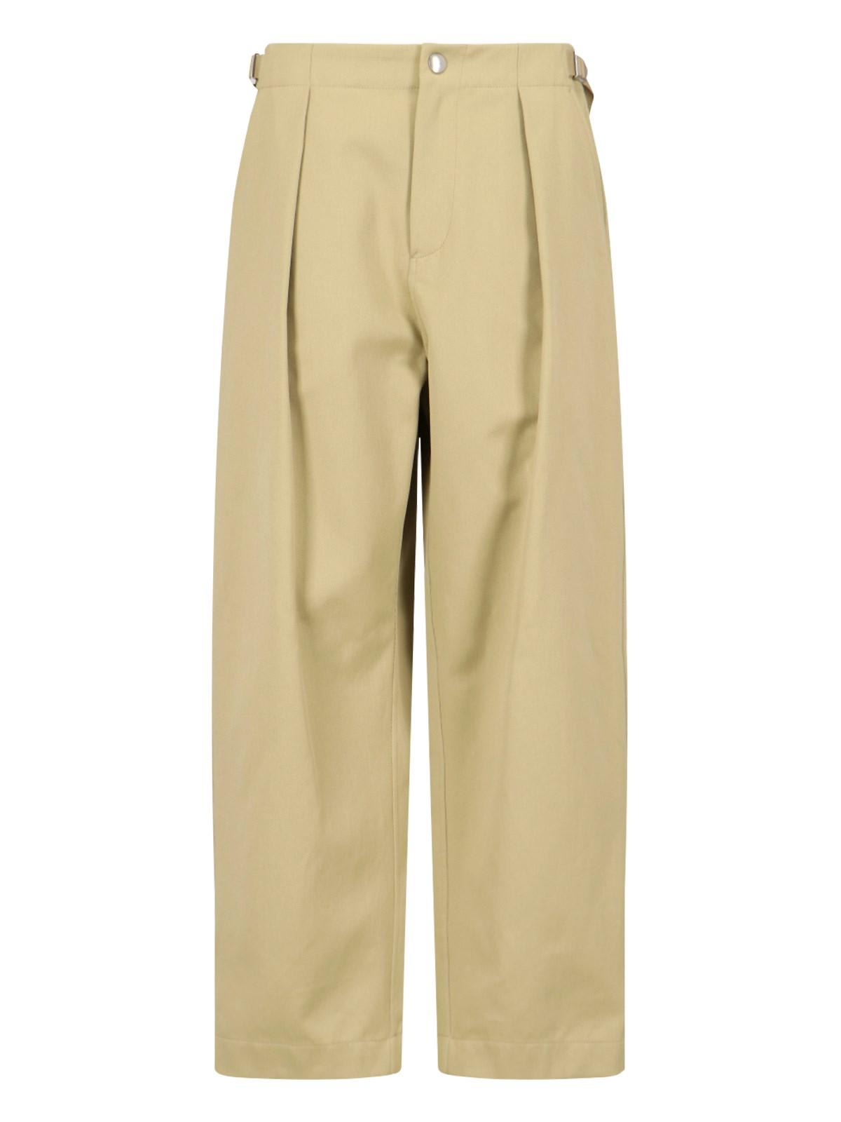 Burberry Wide Pants In Green