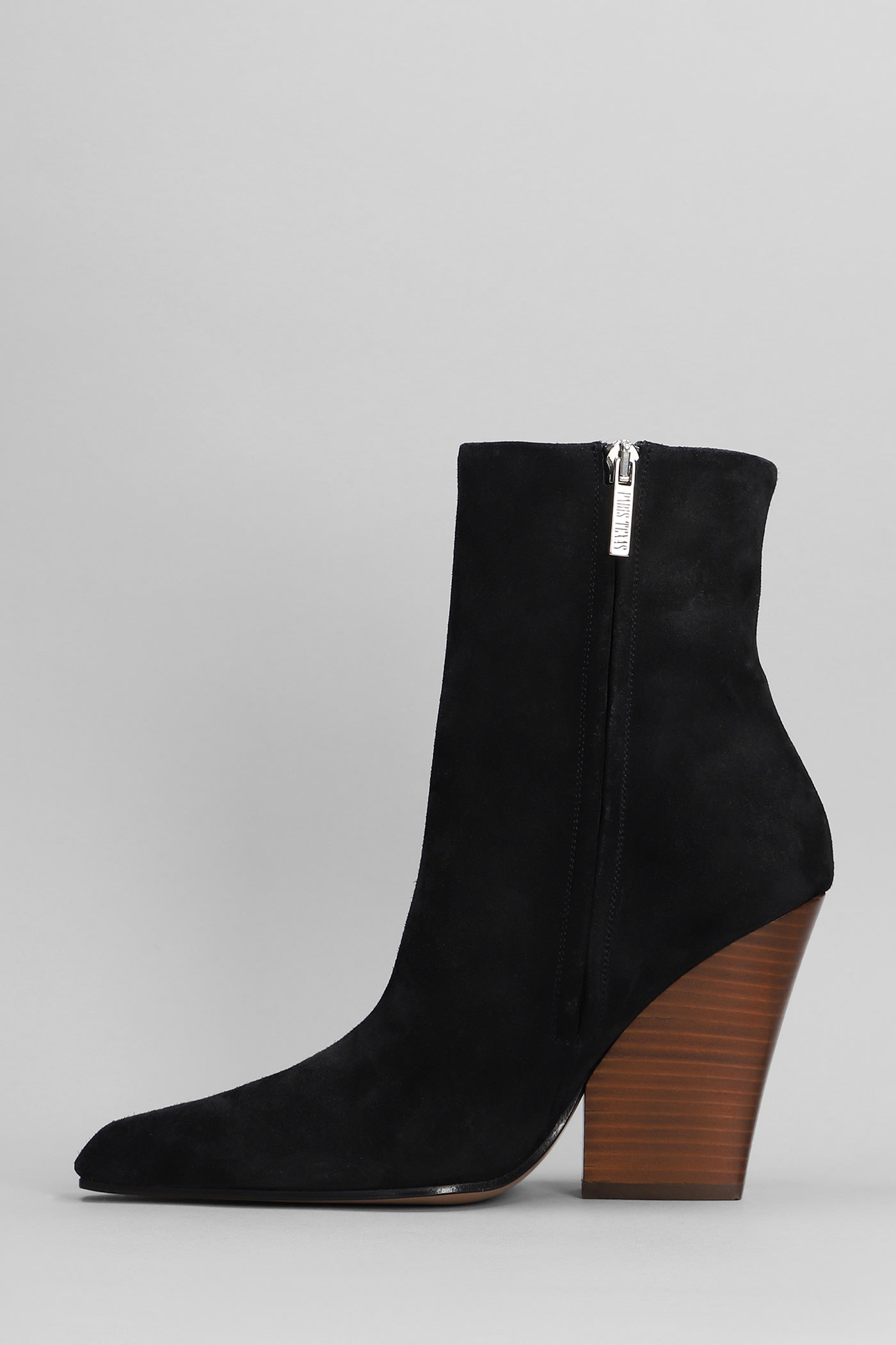 Shop Paris Texas Jane Texan Ankle Boots In Black Suede