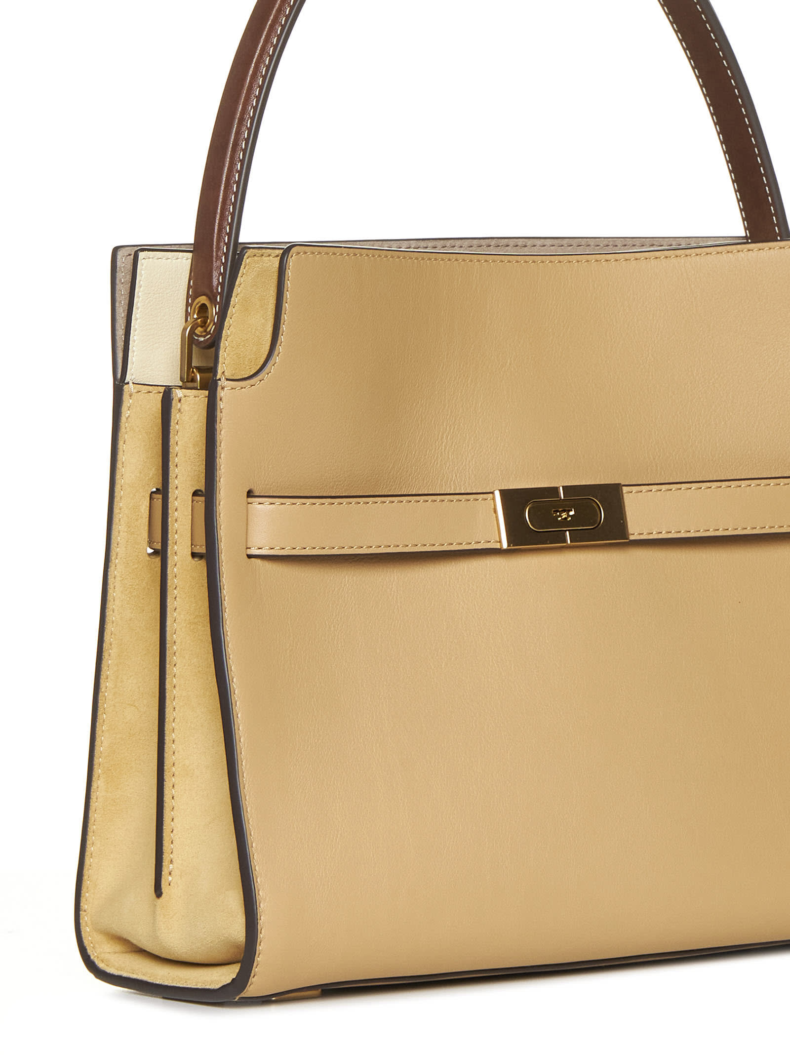 Shop Tory Burch Tote In Dark Sand