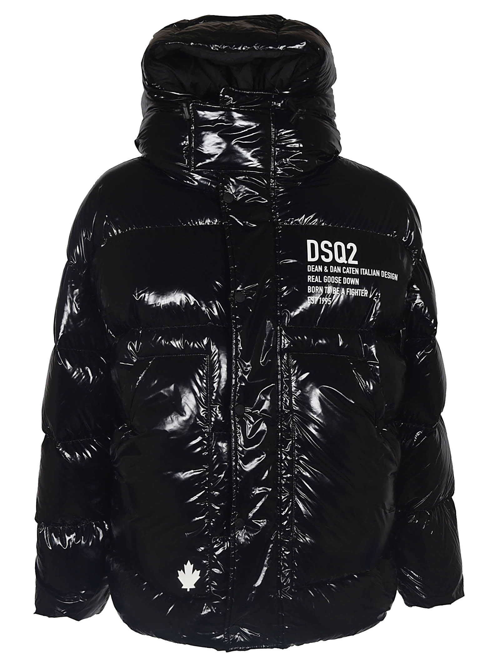 dsquared2 fighters hooded down jacket