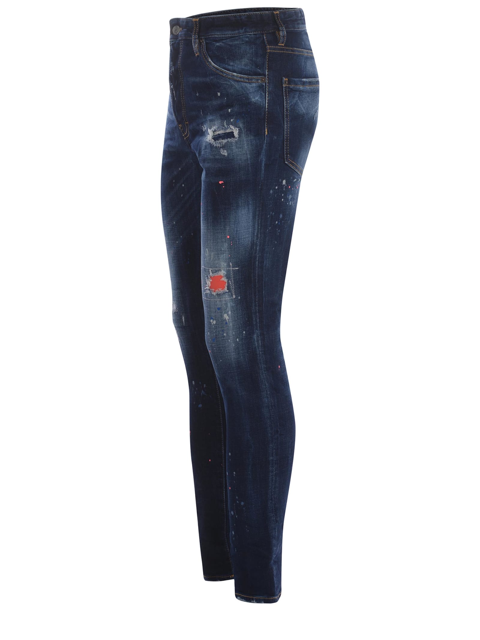 Shop Dsquared2 Jeans  Cool Guy Made Of Denim In Denim Blu