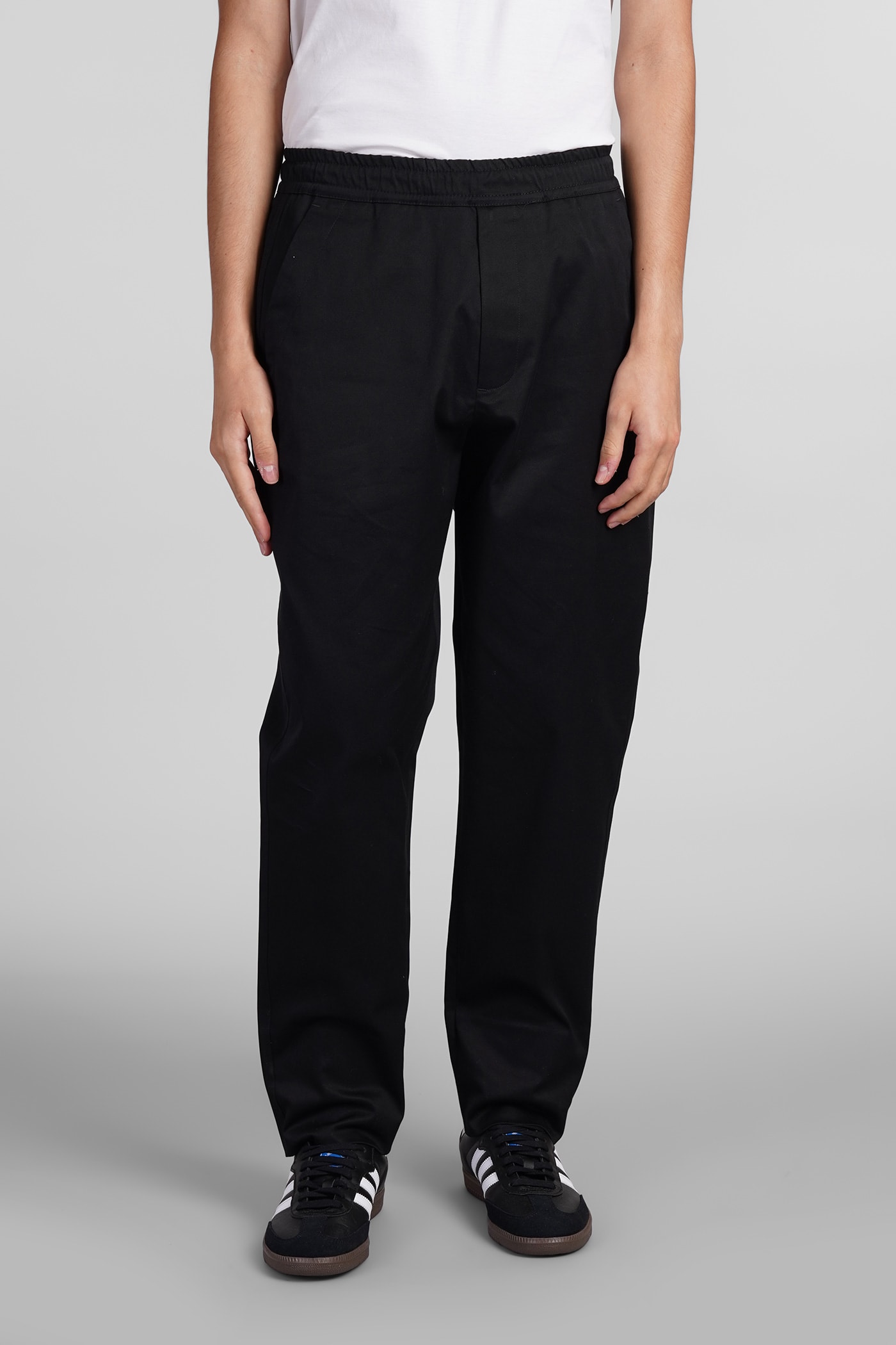 Shop Low Brand George Pants In Black Cotton