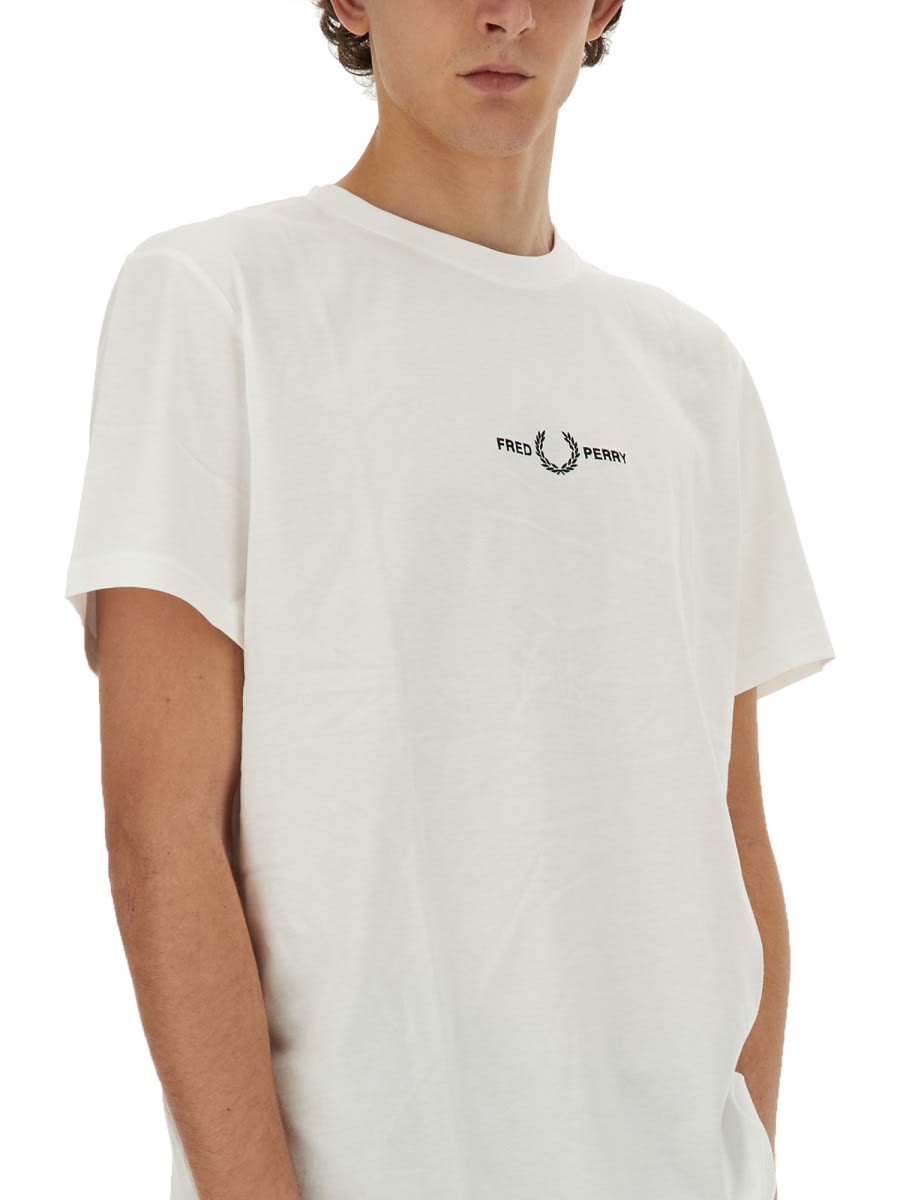 Shop Fred Perry T-shirt With Logo In White